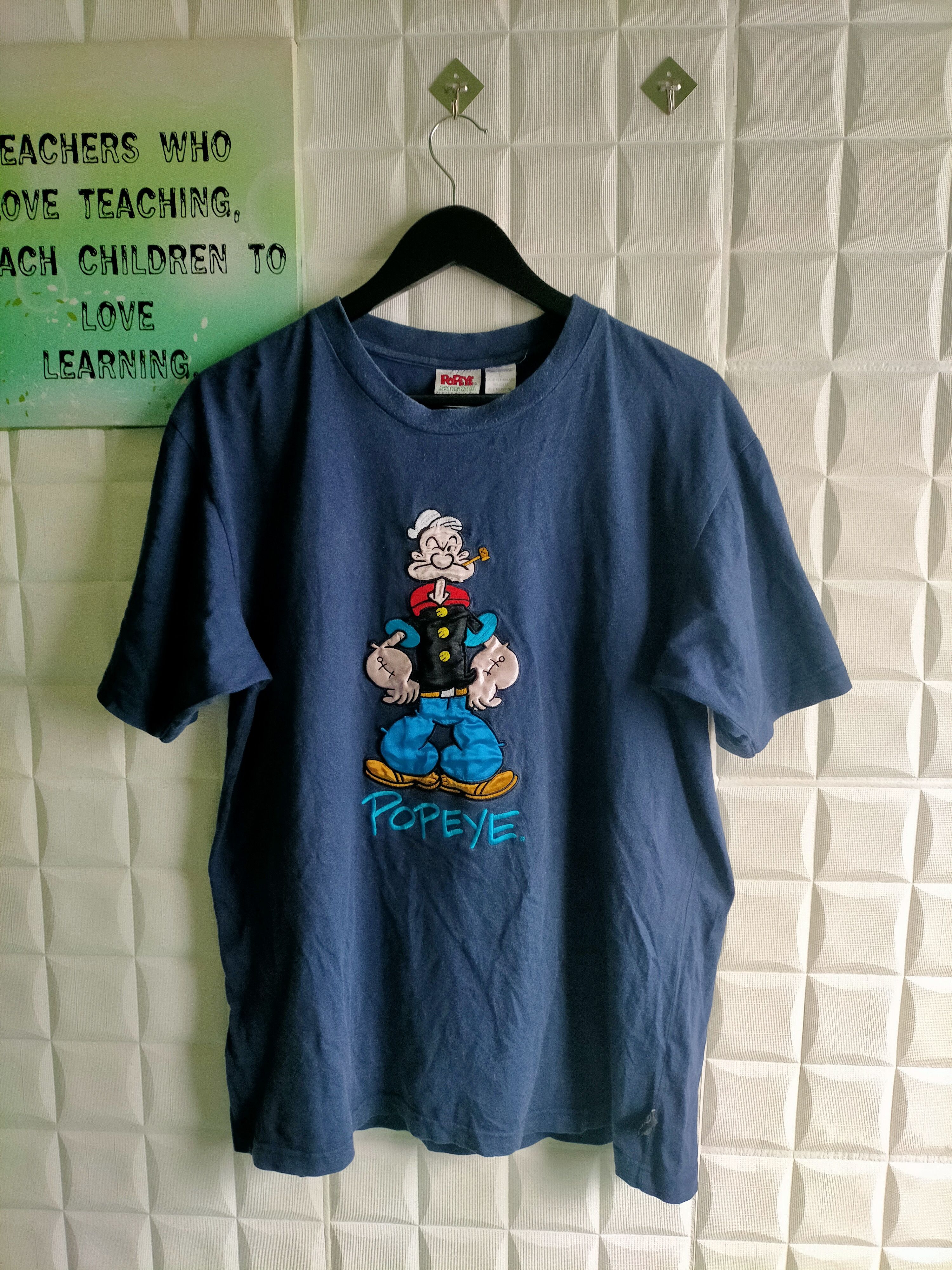 Cartoon Network × Vintage Vintage Popeye Cartoon 90s Size US L / EU 52-54 / 3 - 1 Thumbnail