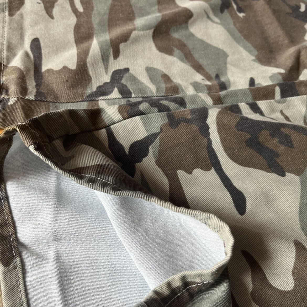Japanese Brand American Double Side Denim Camo Jeans Hip-Hop Wide Leg Goth Size US 32 / EU 48 - 5 Thumbnail