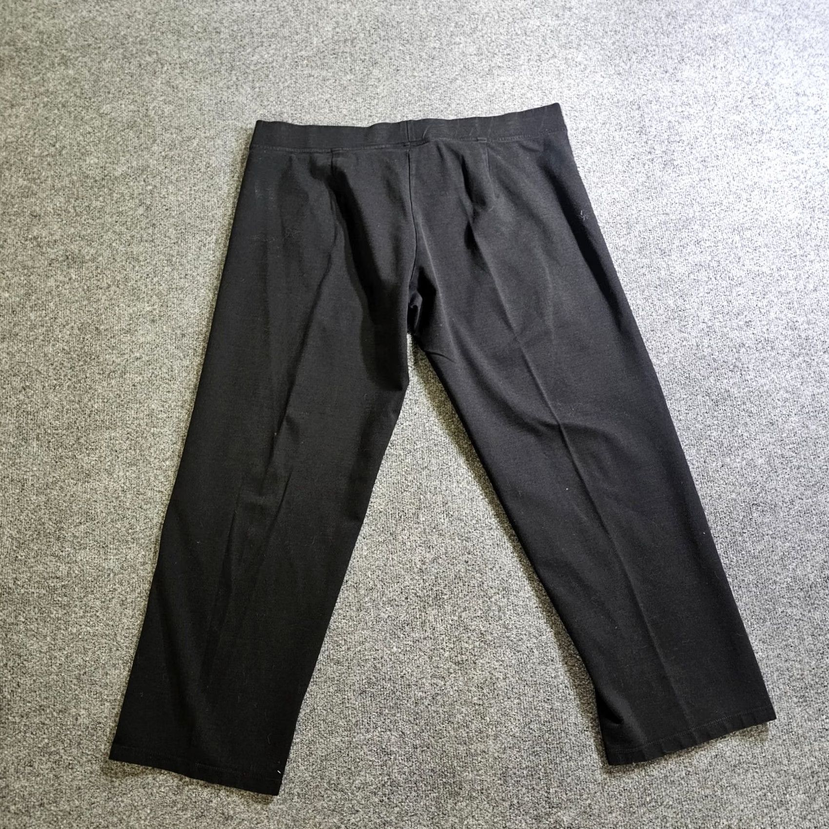 Eileen Fisher Eileen Fisher Pants Womens XL Black Straight Leg Elastic Waist No Iron Career Dress Pants Size 40" / US 18 - 7 Thumbnail