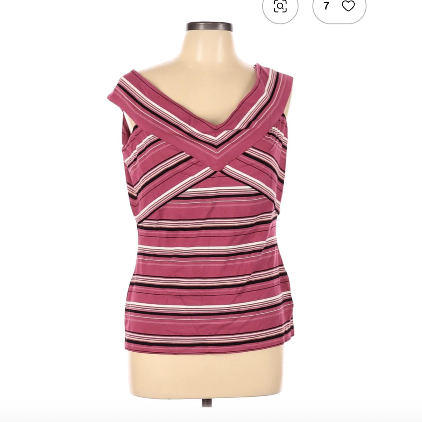 Other White House Black Market Pink Sleeveless Top Size L Size L / US 10 / IT 46 - 1 Thumbnail