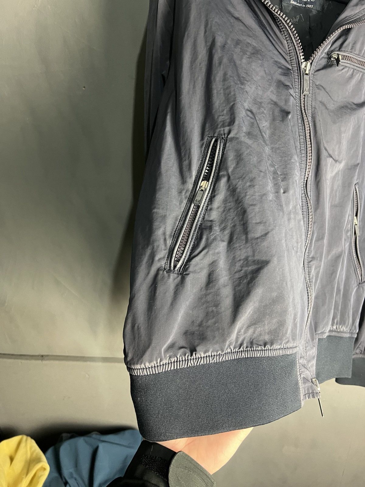 Armani Armani nylon bomber Jacket blue Size US L / EU 52-54 / 3 - 5 Thumbnail