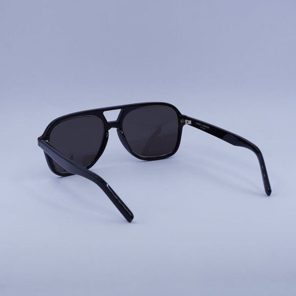 Saint Laurent Paris 🕶️ New Saint Laurent SL602 RIM 001 Sunglasses - Black Frame Size ONE SIZE - 11 Thumbnail