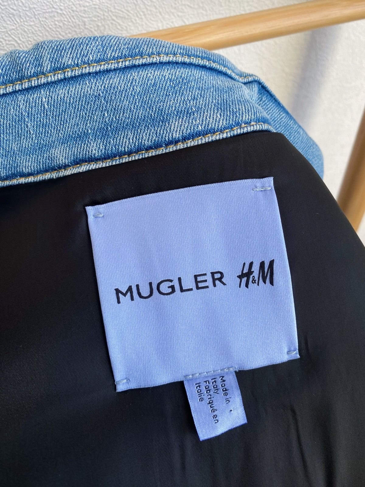 H&M × Mugler × Thierry Mugler Mugler x H&M Denim Jacket Size L Size US L / EU 52-54 / 3 - 4 Thumbnail
