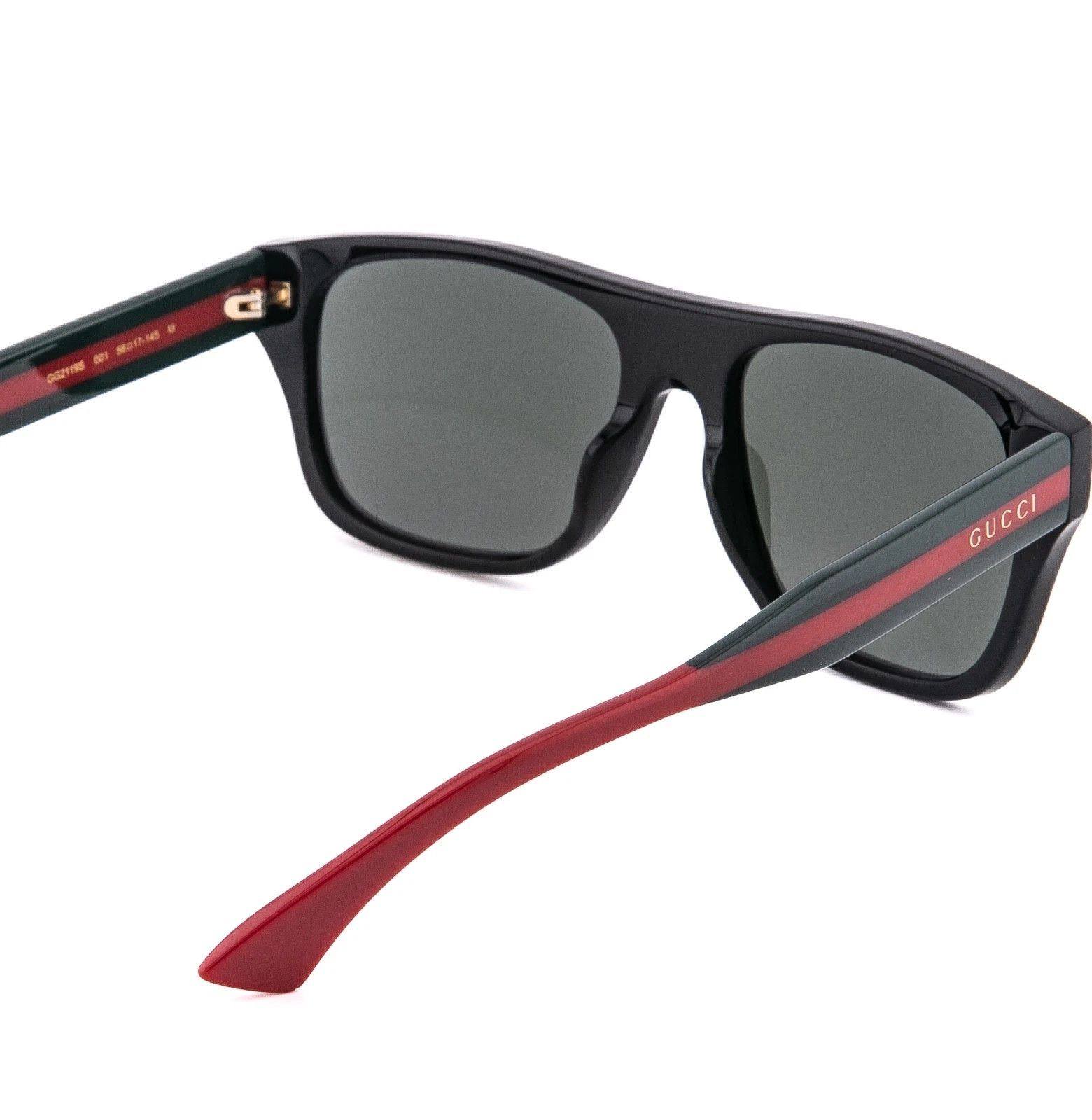 Gucci GUCCI GG2119S WEB Stripe Logo 2119 Black Green Geometric 001 Size ONE SIZE - 2 Thumbnail