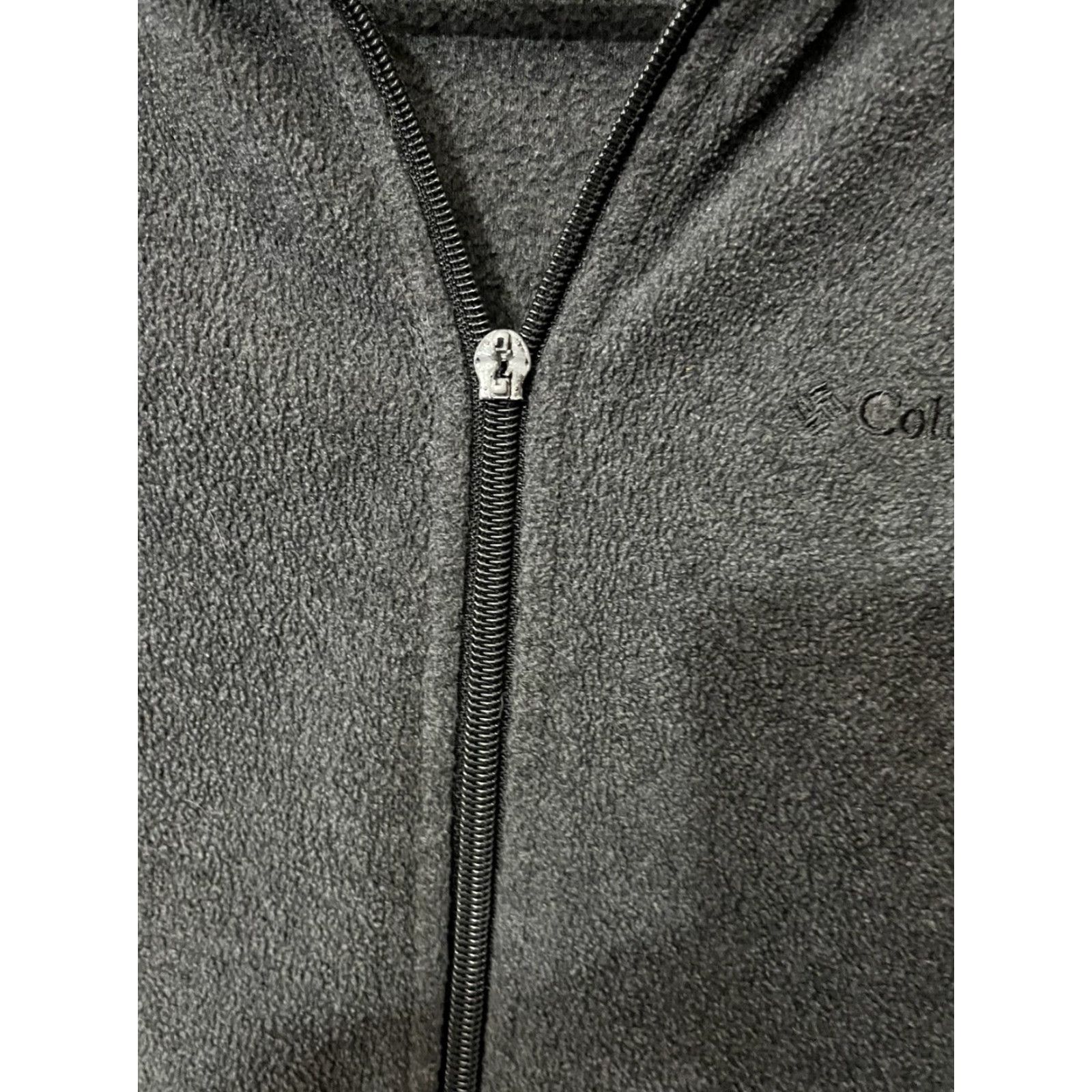 Vintage Columbia Women's Gray Fleece Jacket Full Zip Sweater Size S Casual Mid-Length Jacket Zip Pockets Size S / US 4 / IT 40 - 4 Thumbnail