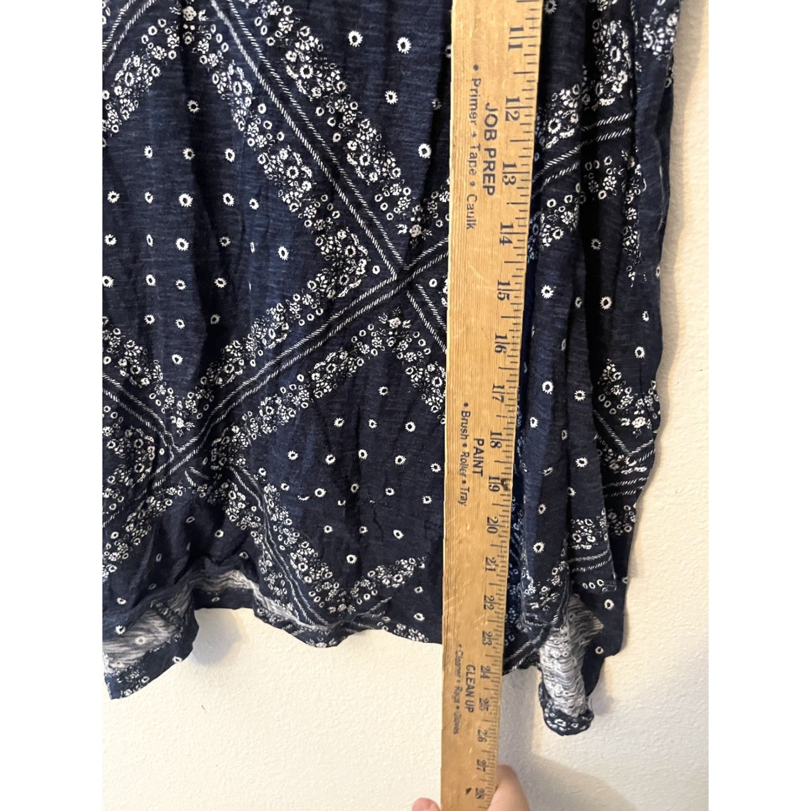 Levi's Levi’s Women’s PM Navy Blue Sleeveless Tank Top Bandana Print Cotton Blend Size M / US 6-8 / IT 42-44 - 4 Thumbnail