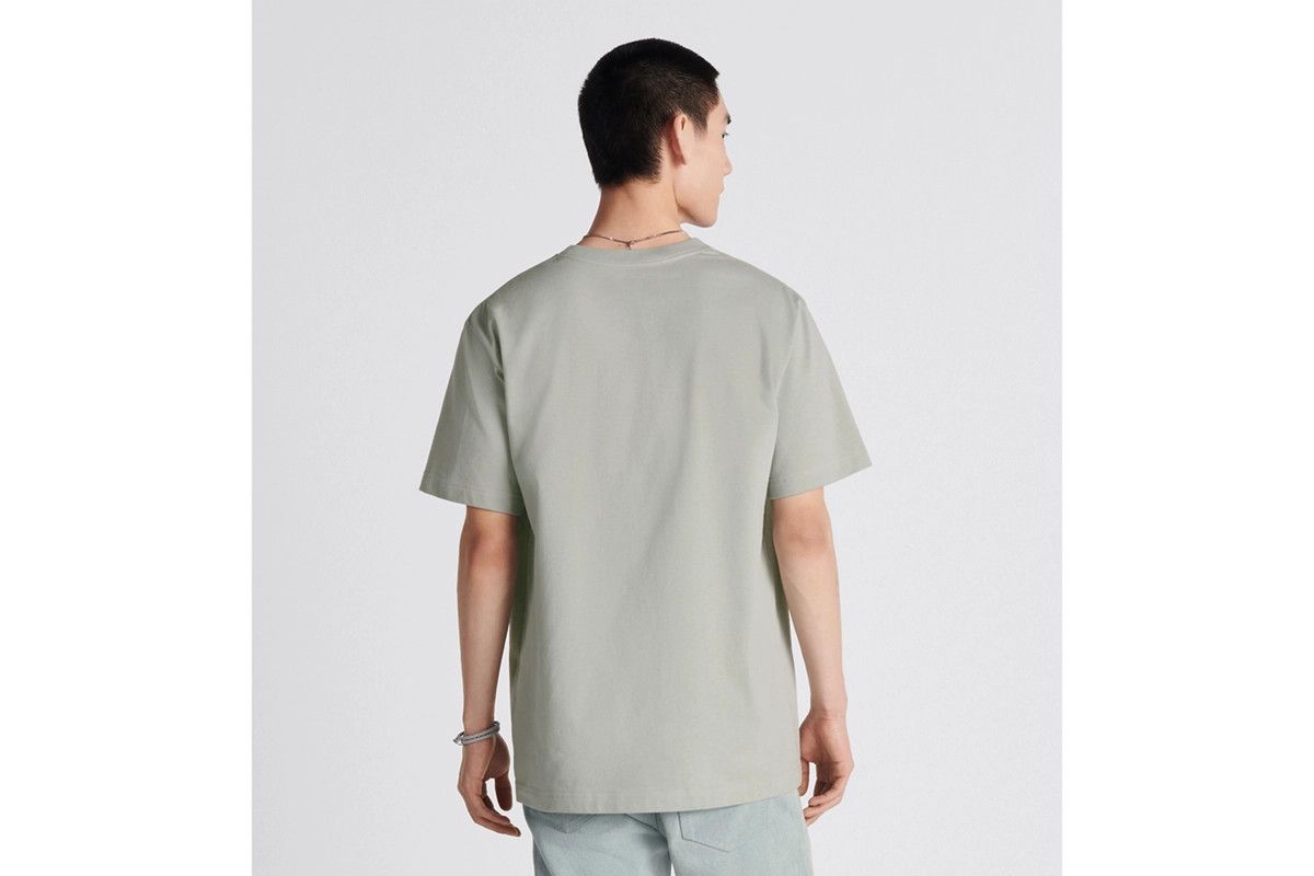 Dior o1bcso1str1124 CD Interlaced Relaxed-Fit T-Shirt in Grey Size US L / EU 52-54 / 3 - 6 Thumbnail
