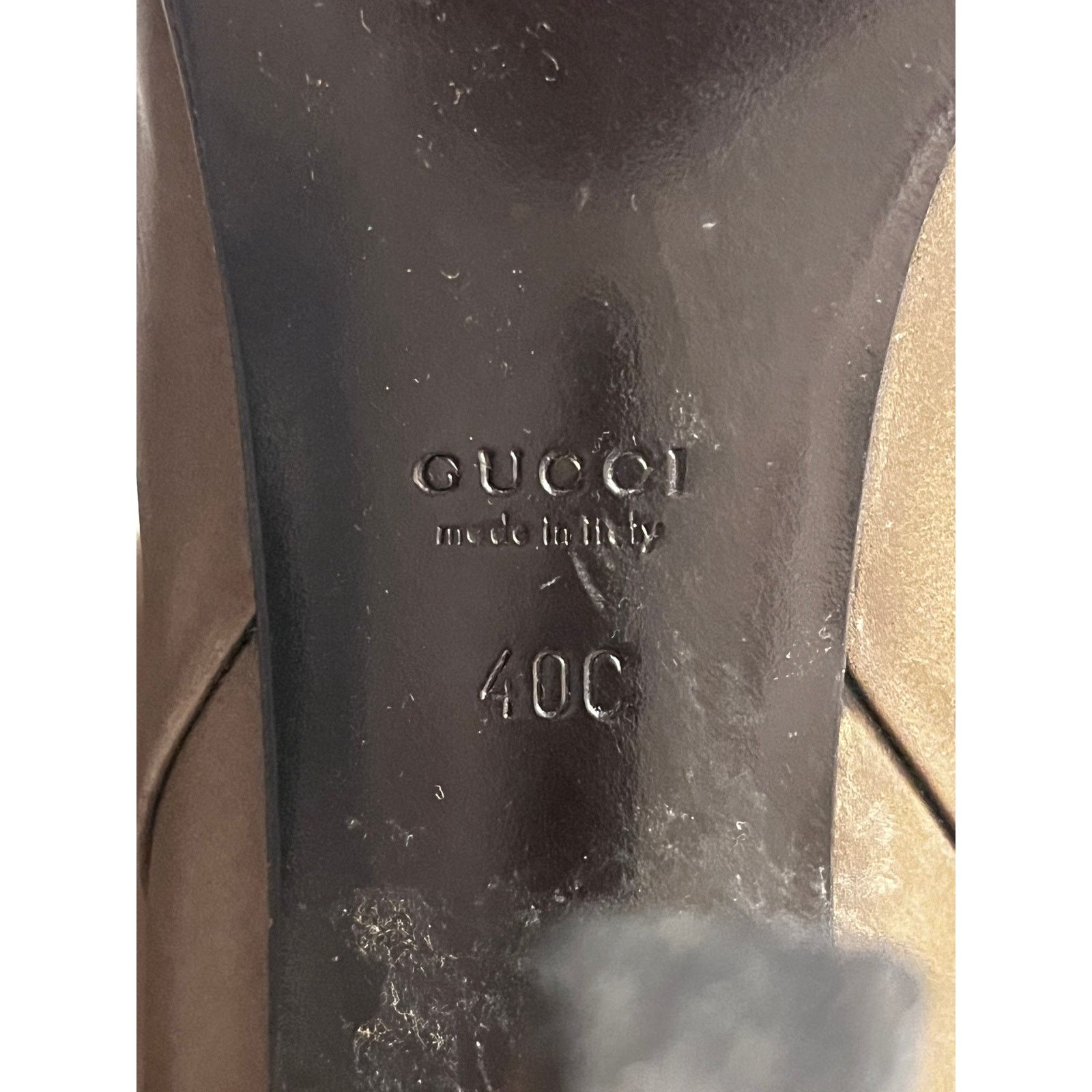 Gucci Gucci Knee High Leather Boots Size: 40C/10 Olive Brown Size US 10 / IT 40 - 7 Thumbnail