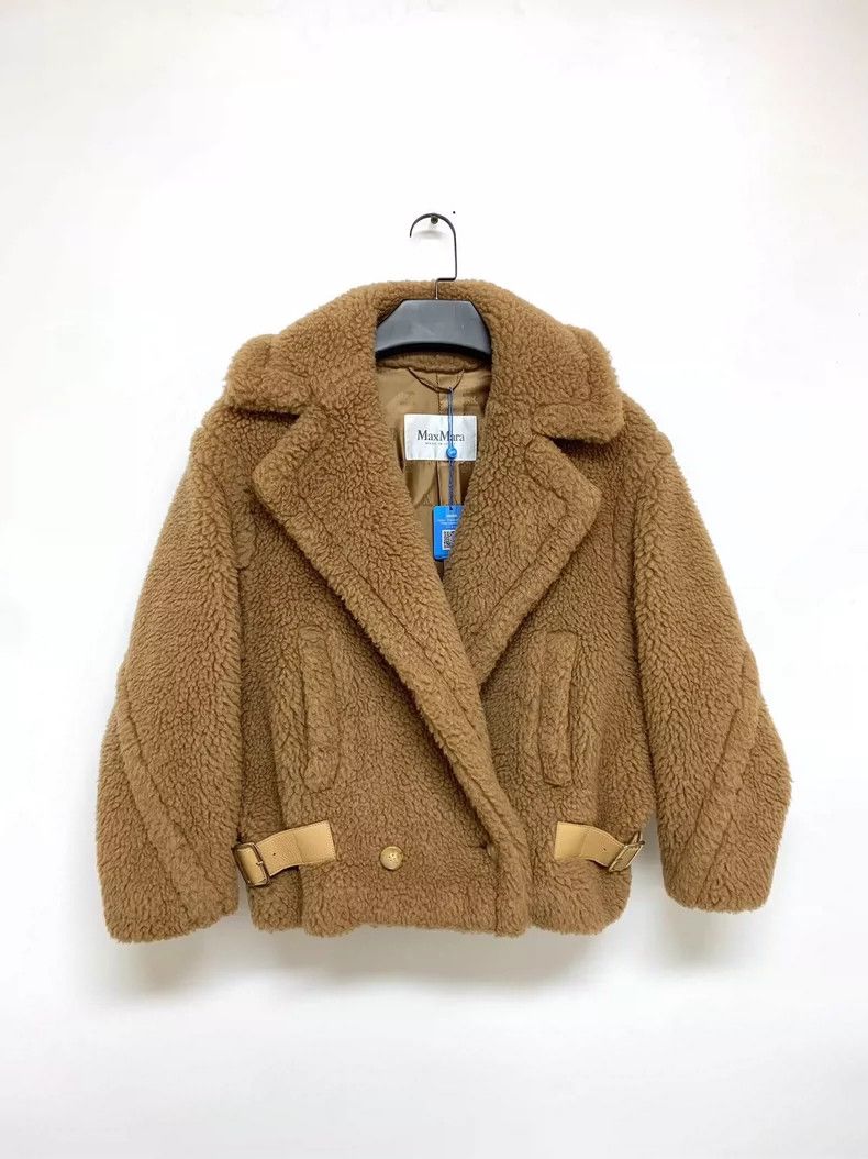 Max Mara Max Mara Camel Short Teddy Jacket Size S / US 4 / IT 40 - 1 Thumbnail