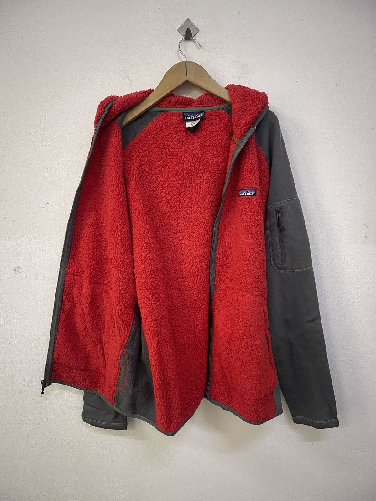 Patagonia Polartec Patagonia Hybrid Sherpa Fleece Hooded Jacket Size US L / EU 52-54 / 3 - 4 Thumbnail