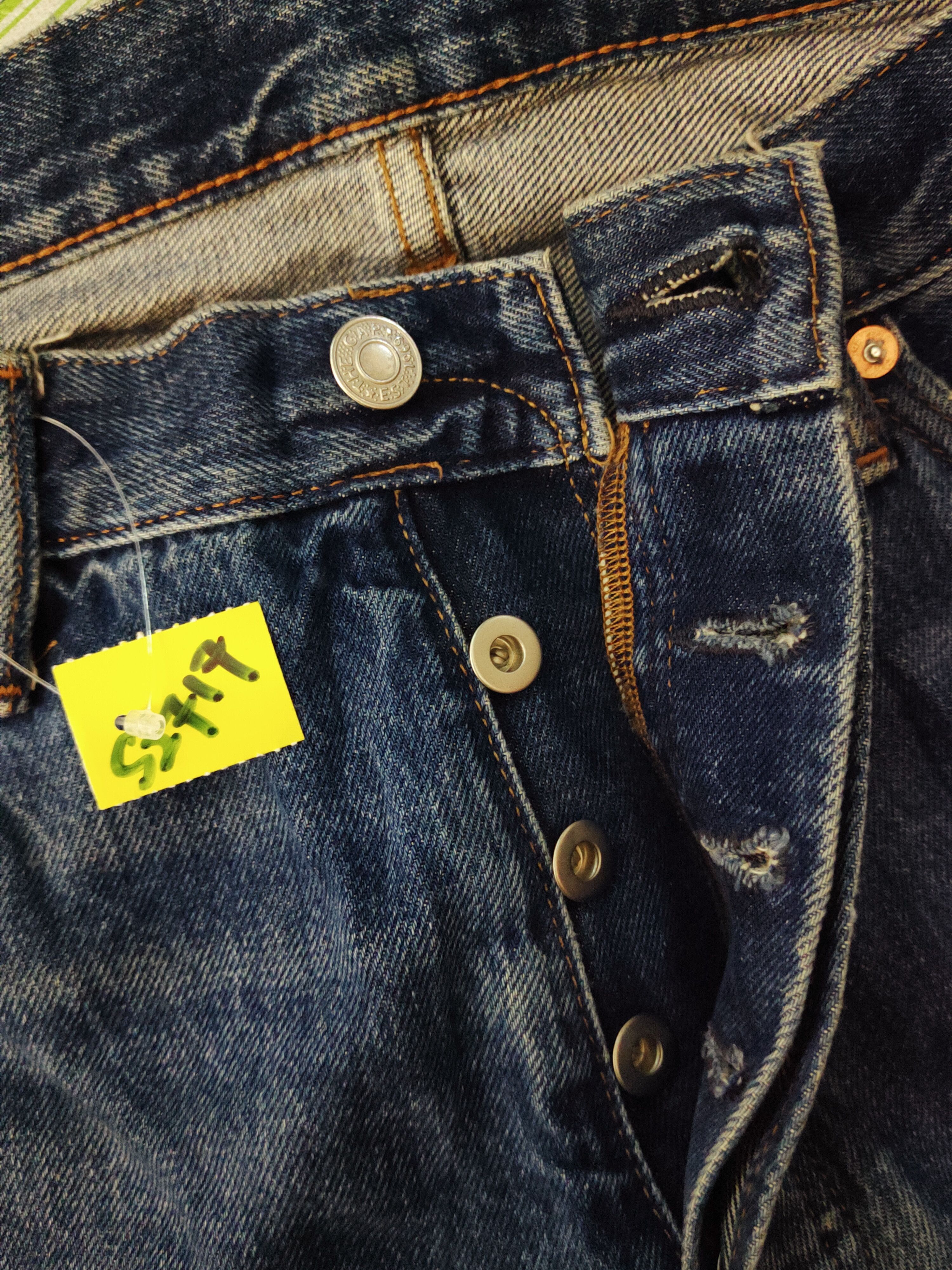 Gap 90' loose Gap Blue Distressed Ripped Jeans #S2717 Size US 34 / EU 50 - 20 Thumbnail