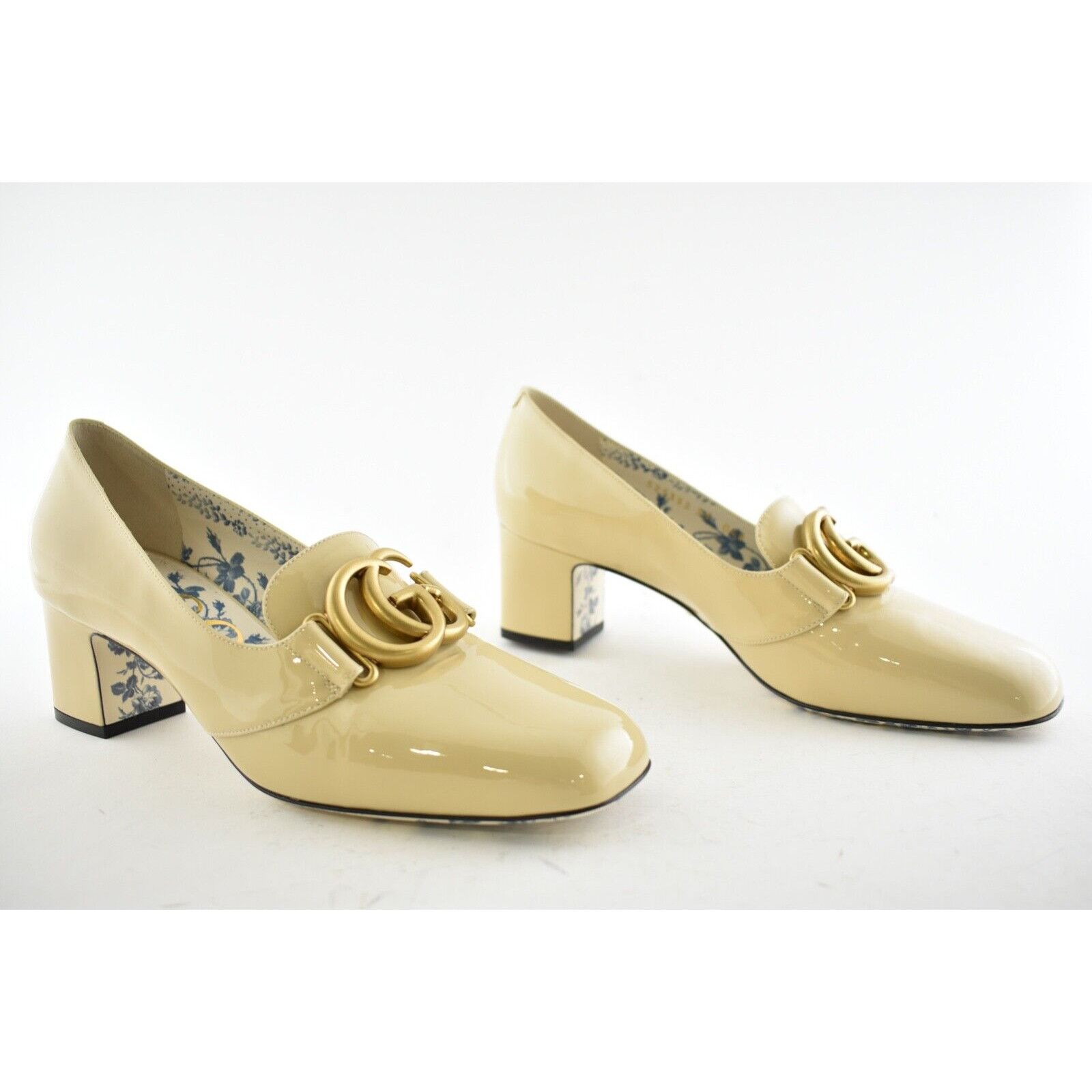 Gucci Victoire 55 Leather Block Mid Heel Mule Loafer Pump 39 Size US 9 / IT 39 - 4 Thumbnail