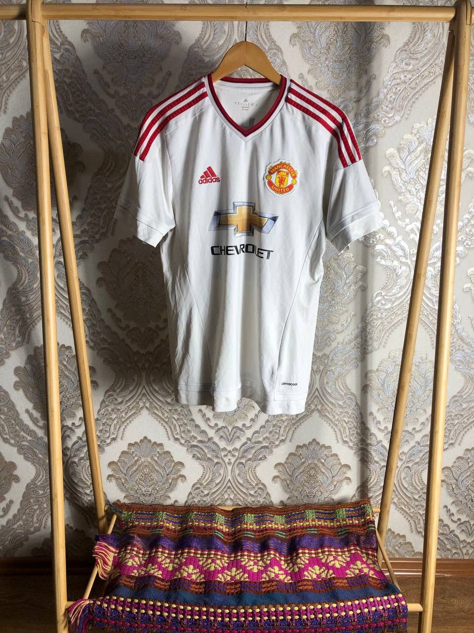 Adidas × Vintage VERY RARE ADIDAS FC MANCHESTER UNITED ENGLAND SOCCER JERSEY Size US XL / EU 56 / 4 - 2 Thumbnail