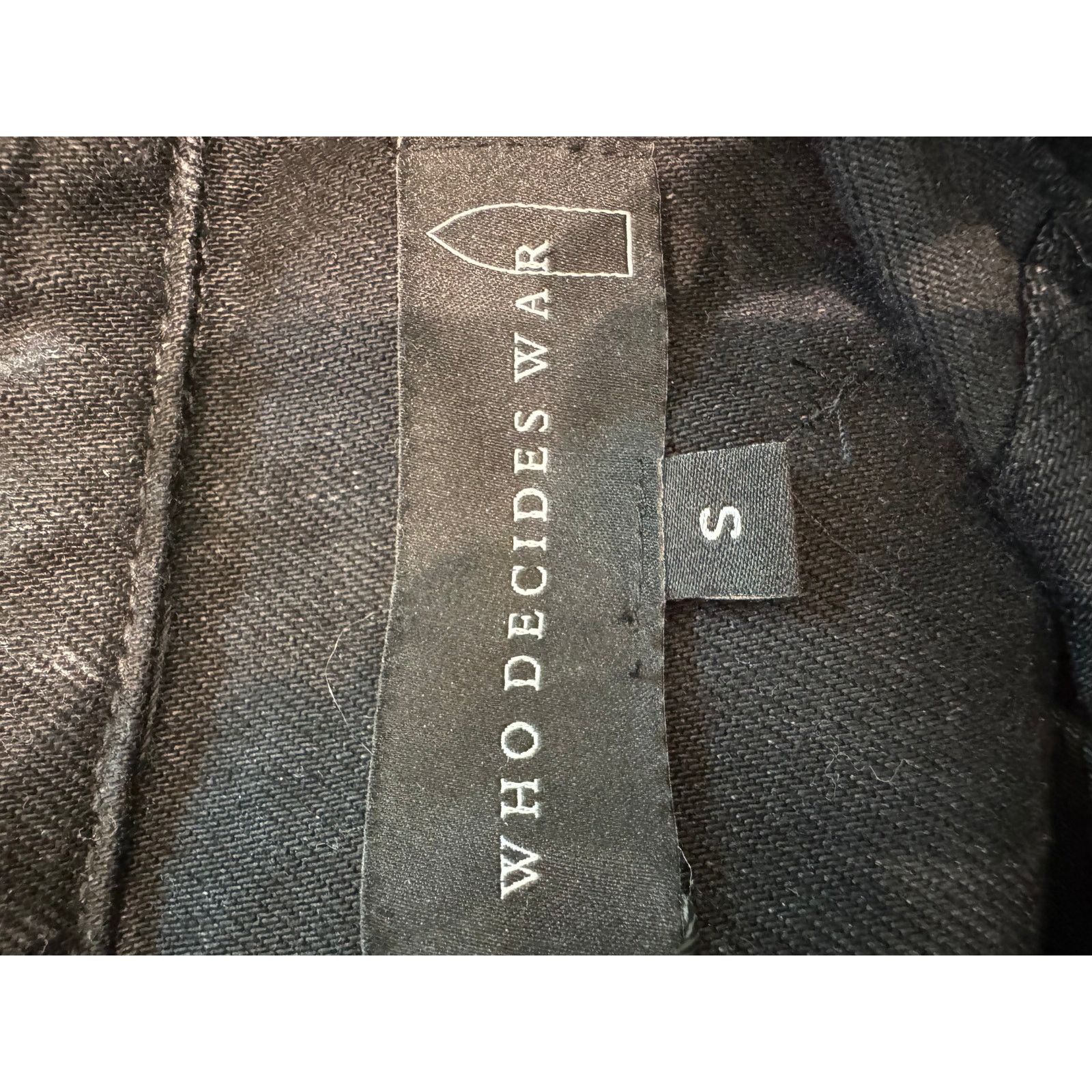 Who Decides War WDW Black Windows Black Jean Jacket Size US S / EU 44-46 / 1 - 5 Thumbnail