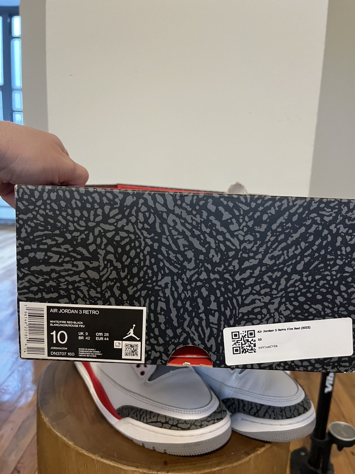 Jordan Brand Jordan 3 Retro Fire Red (2022) Size US 10 / EU 43 - 10 Thumbnail