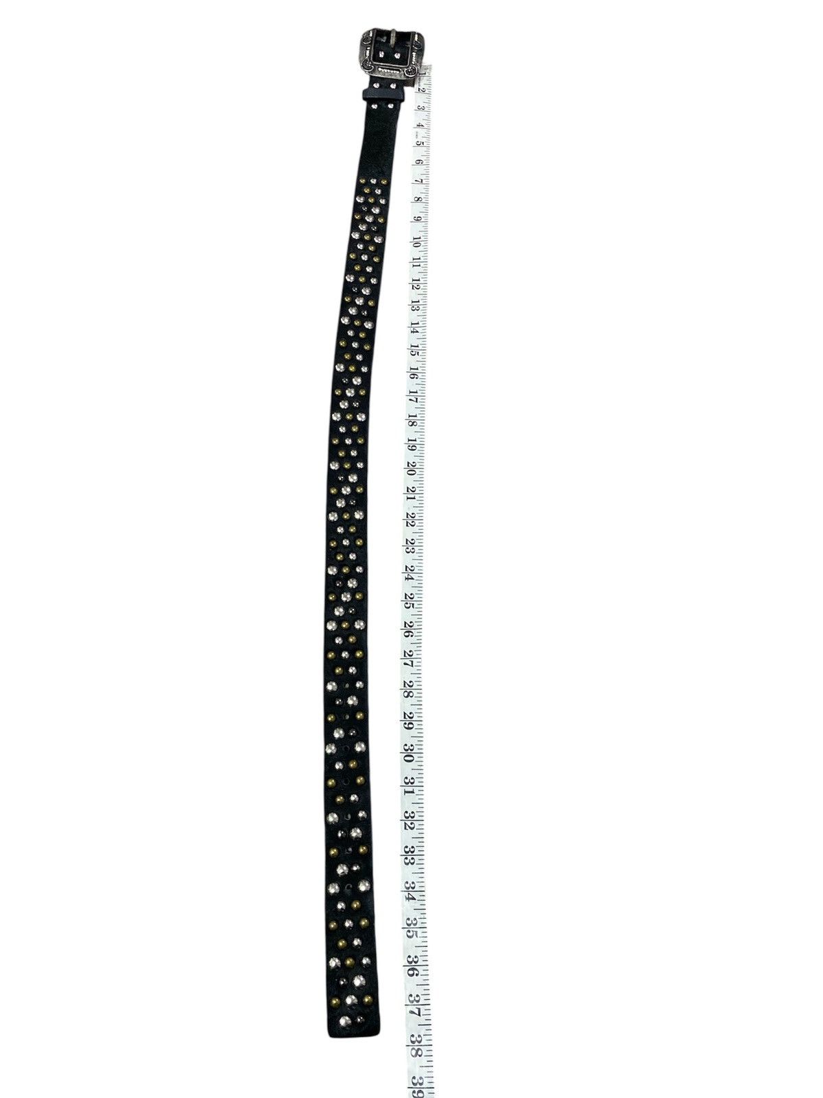If Six Was Nine Black fur full studded punk belt Size ONE SIZE - 5 Thumbnail