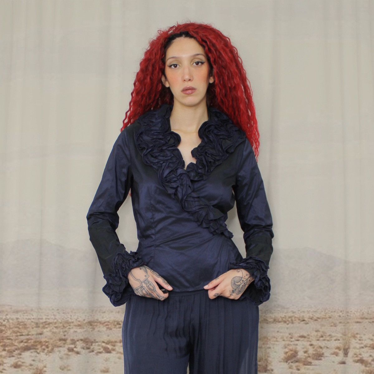 Other 🫐BLUE WRAP TOP🫐 Size M / US 6-8 / IT 42-44 - 1 Thumbnail