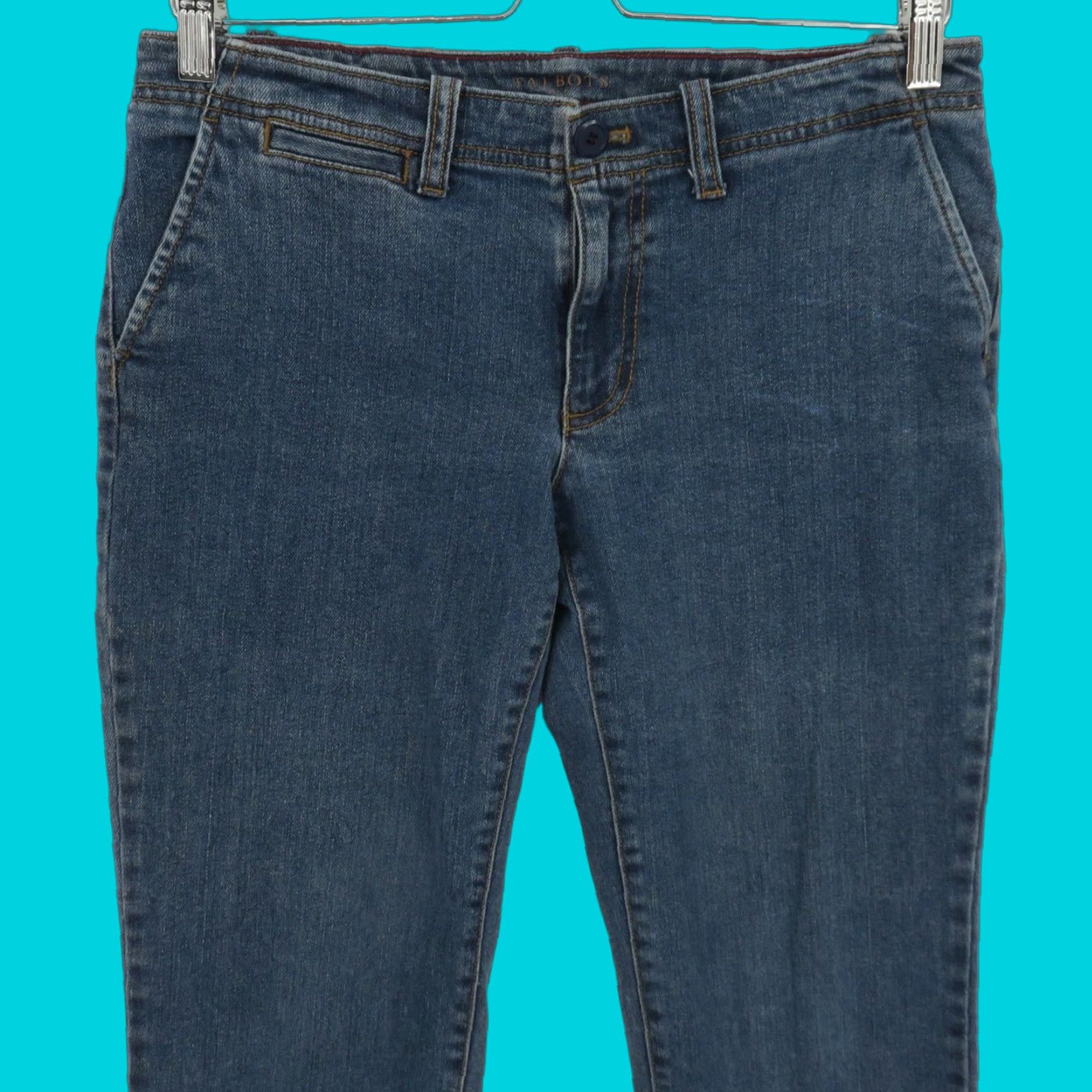 Talbots Talbots Women 6P 28 Signature Slim Ankle Blue Denim Jeans Pocket Cotton Slim Petite Jeans Women’s 6P Denim Ankle Pocket Size 28" / US 6 / IT 42 - 1 Thumbnail