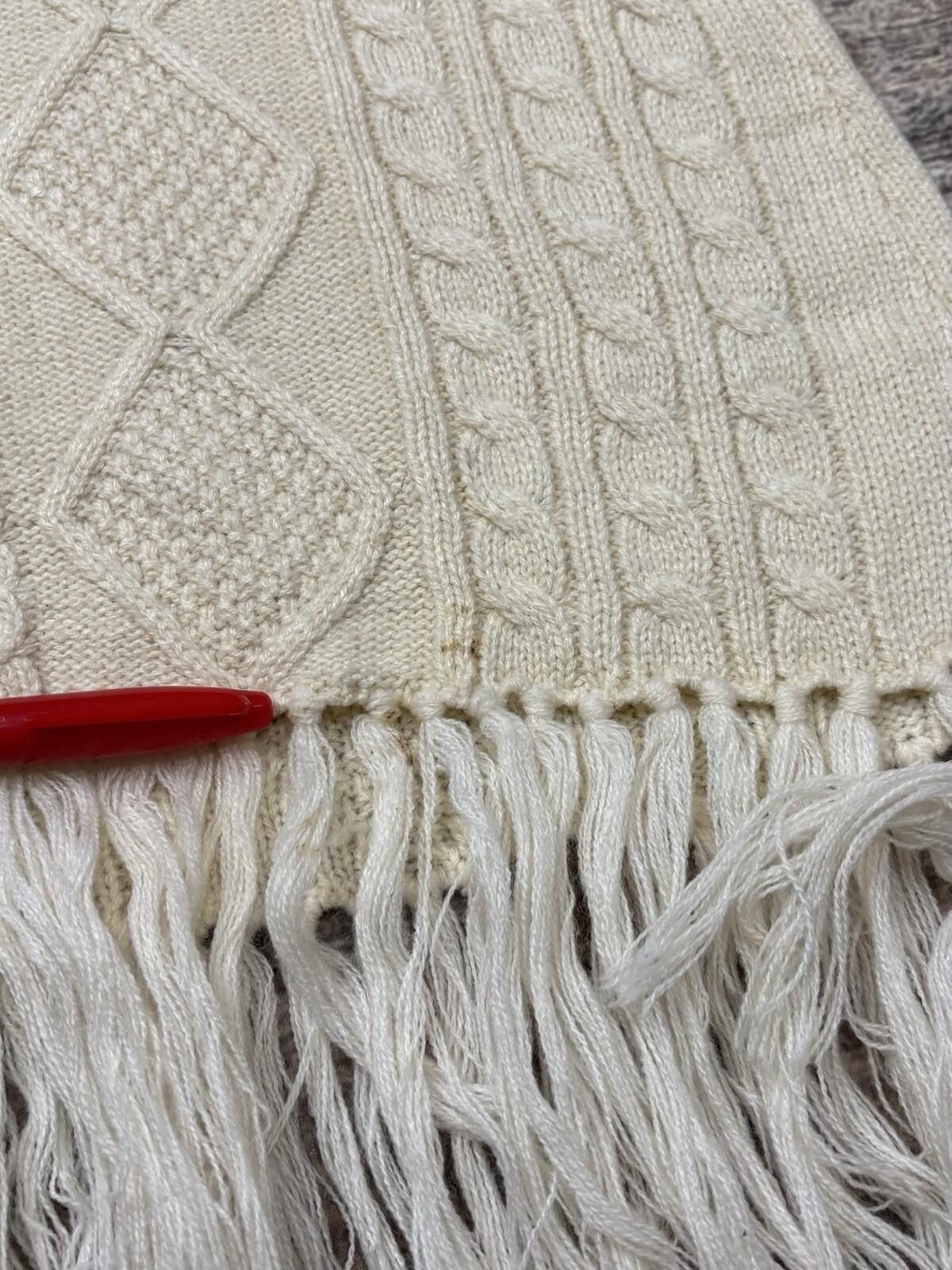 Other Maude Vivante Sweater Womens Medium Fisherman Knit Fringe Size M / US 6-8 / IT 42-44 - 9 Thumbnail