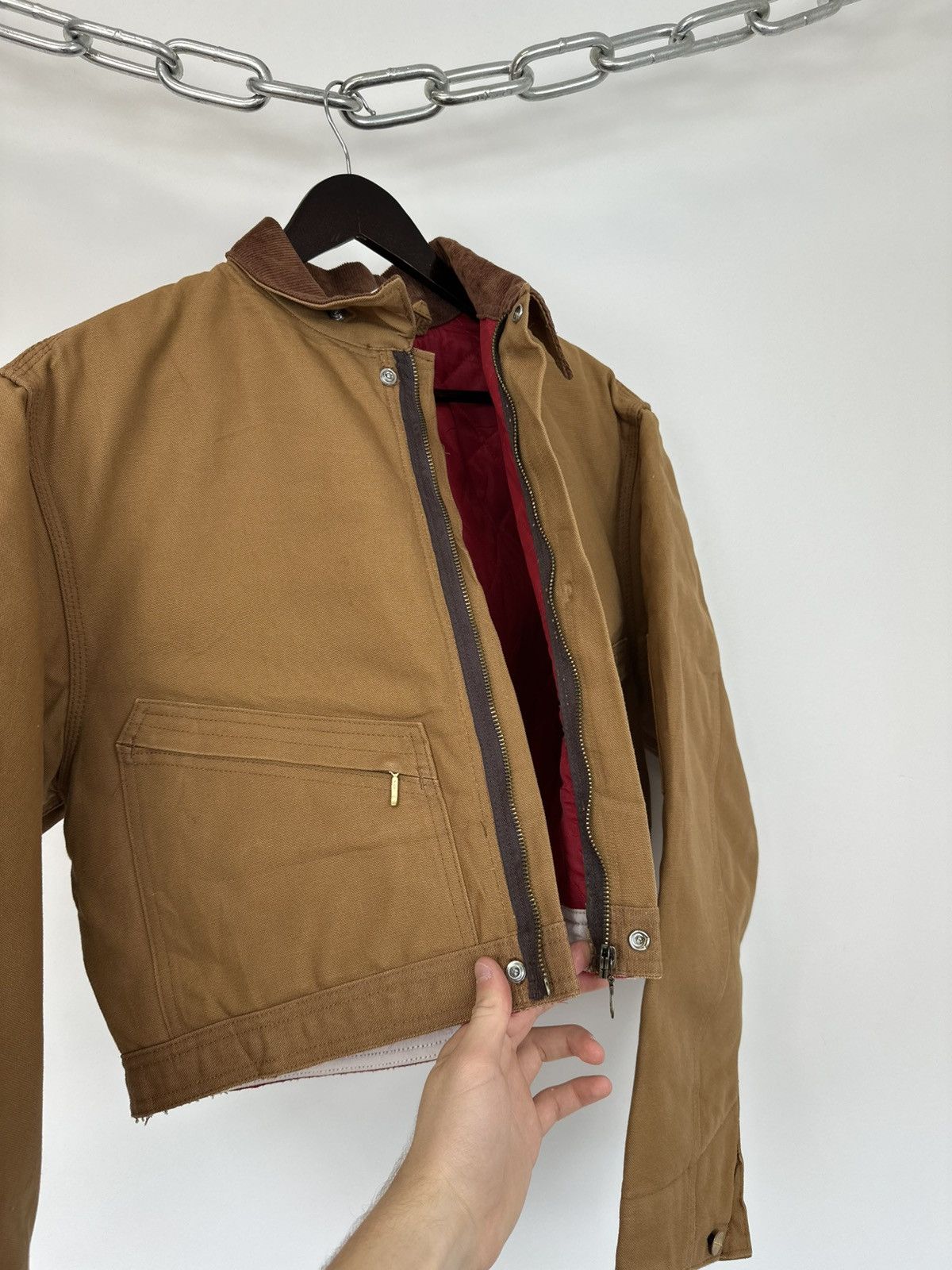 Carhartt Vintage 90s Carhartt Made In USA Cropped Boxy Detroit Jacket Size US S / EU 44-46 / 1 - 17 Thumbnail