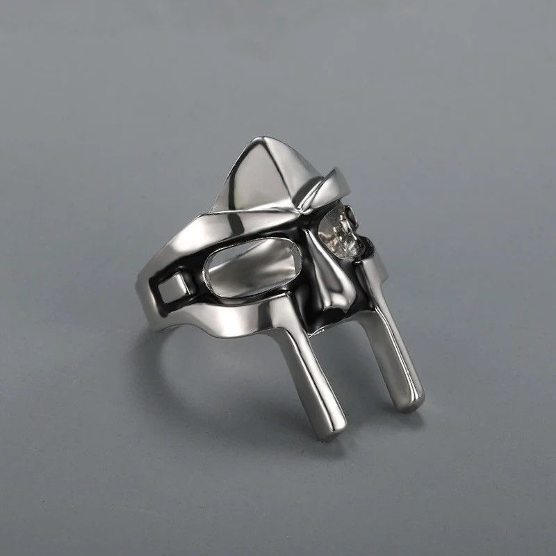 Jewelry Mf Doom Ring ( Size 7 To 13 ) in Silver, Men's