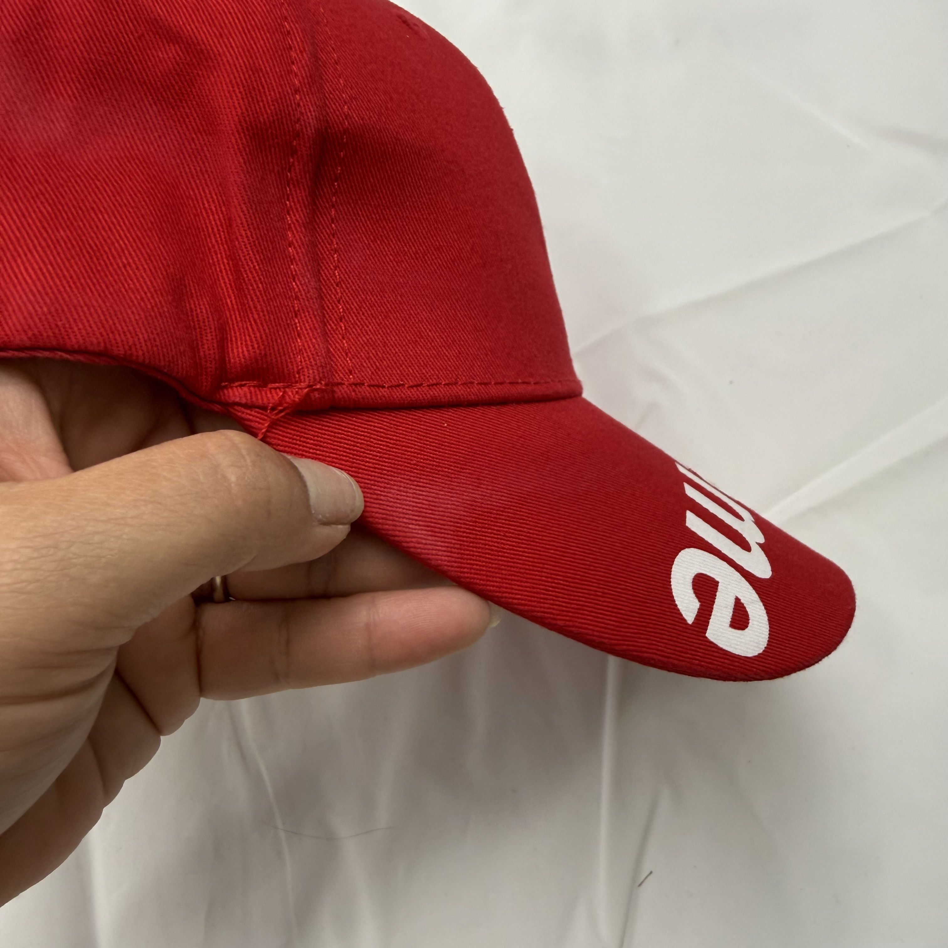 Supreme Supreme Red Baseball Cap Hat Box Adjustable Strapback Mens Size ONE SIZE - 10 Thumbnail