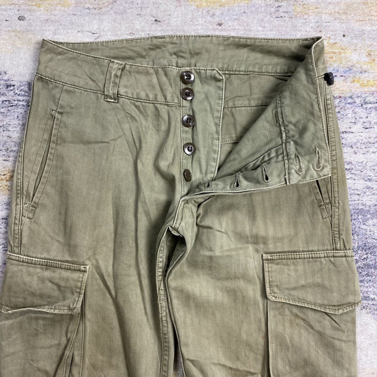 Japanese Brand Vintage Herringbone cargo pants Size US 30 / EU 46 - 5 Thumbnail