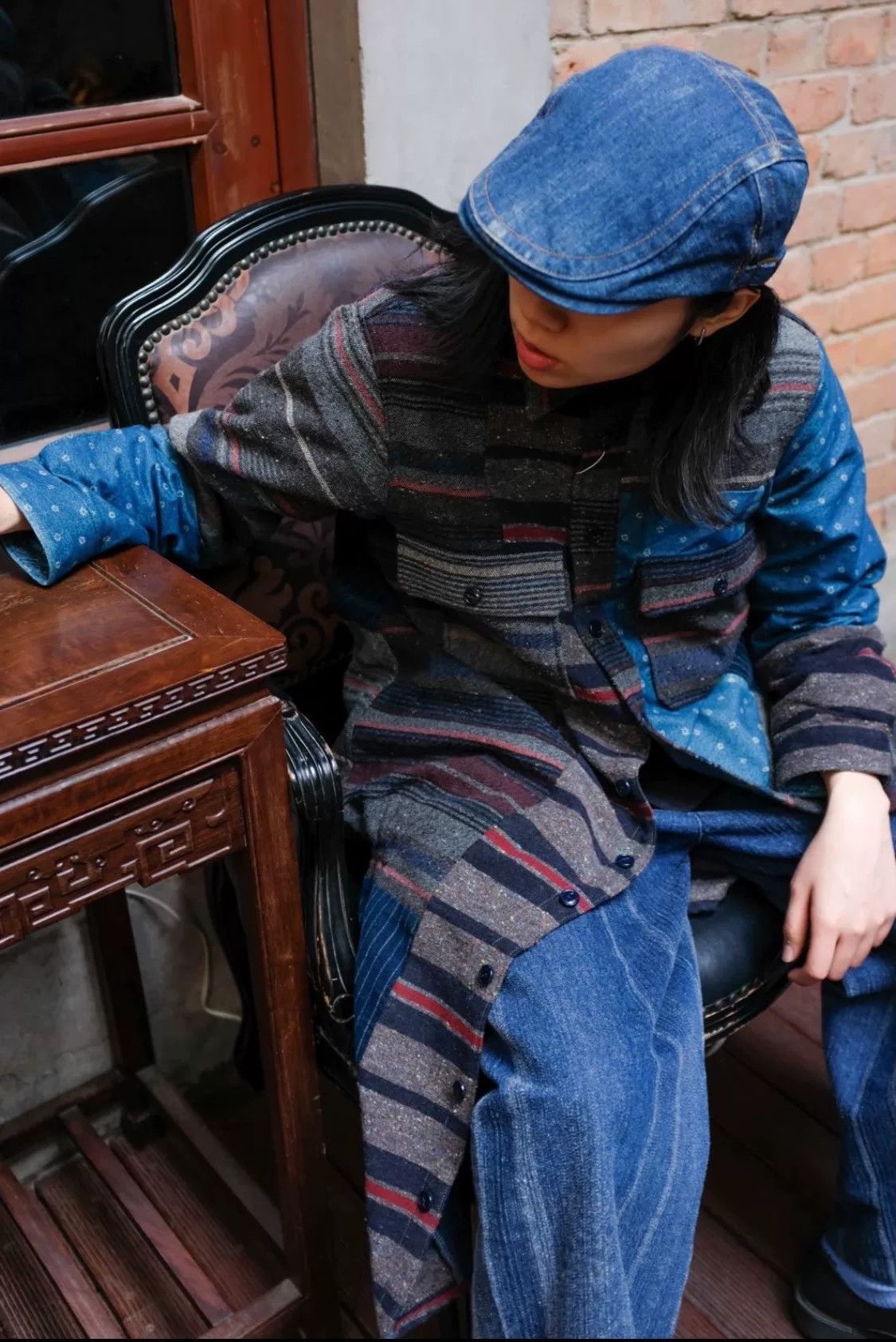 Kapital Kapital BOHO Vintage Fabric Patchwork Long Shirt Size S / US 4 / IT 40 - 1 Thumbnail