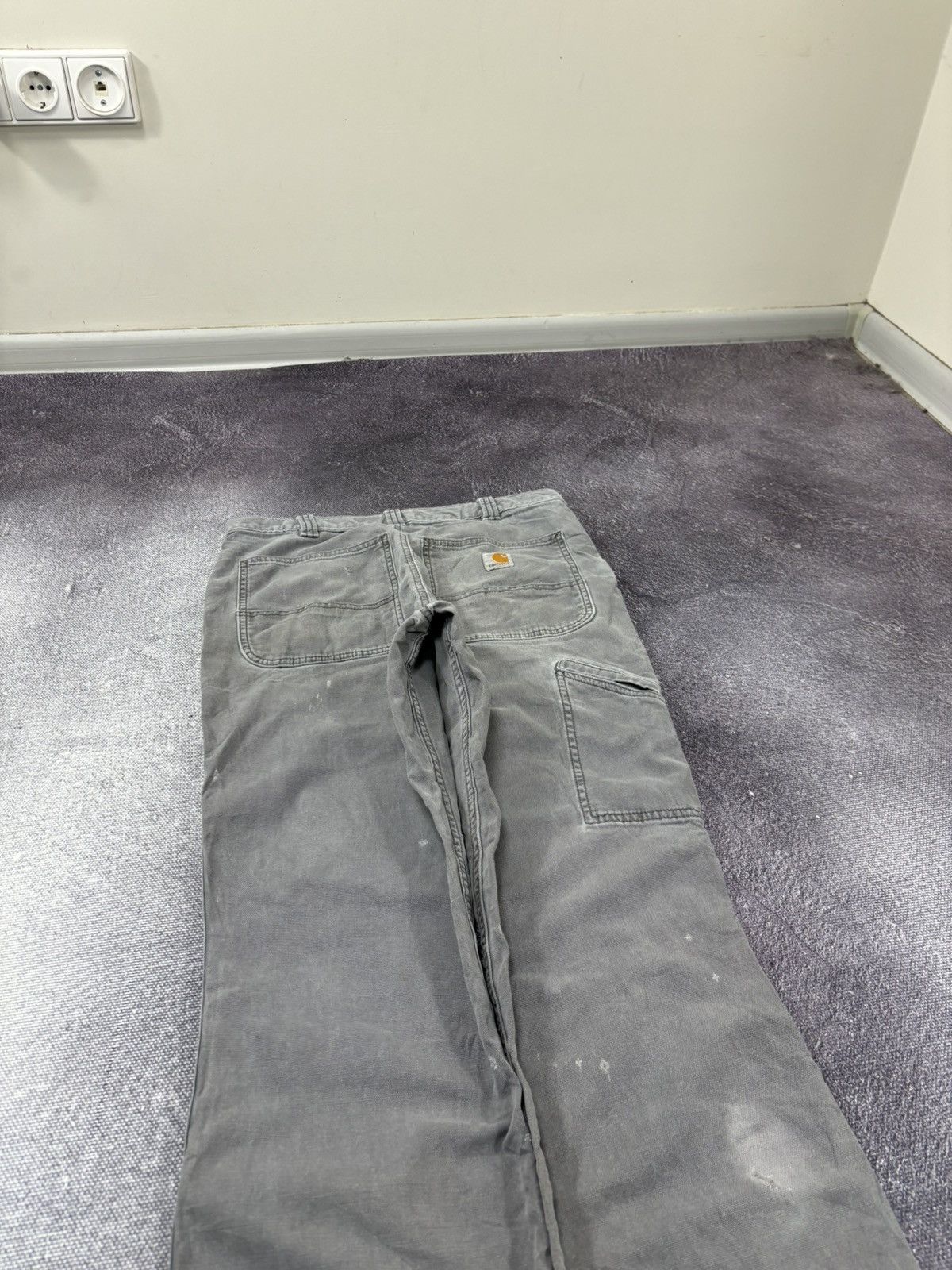 Carhartt Vintage Carhartt USA Relaxed Fit Gray Canvas Work Pants Size US 32 / EU 48 - 4 Thumbnail