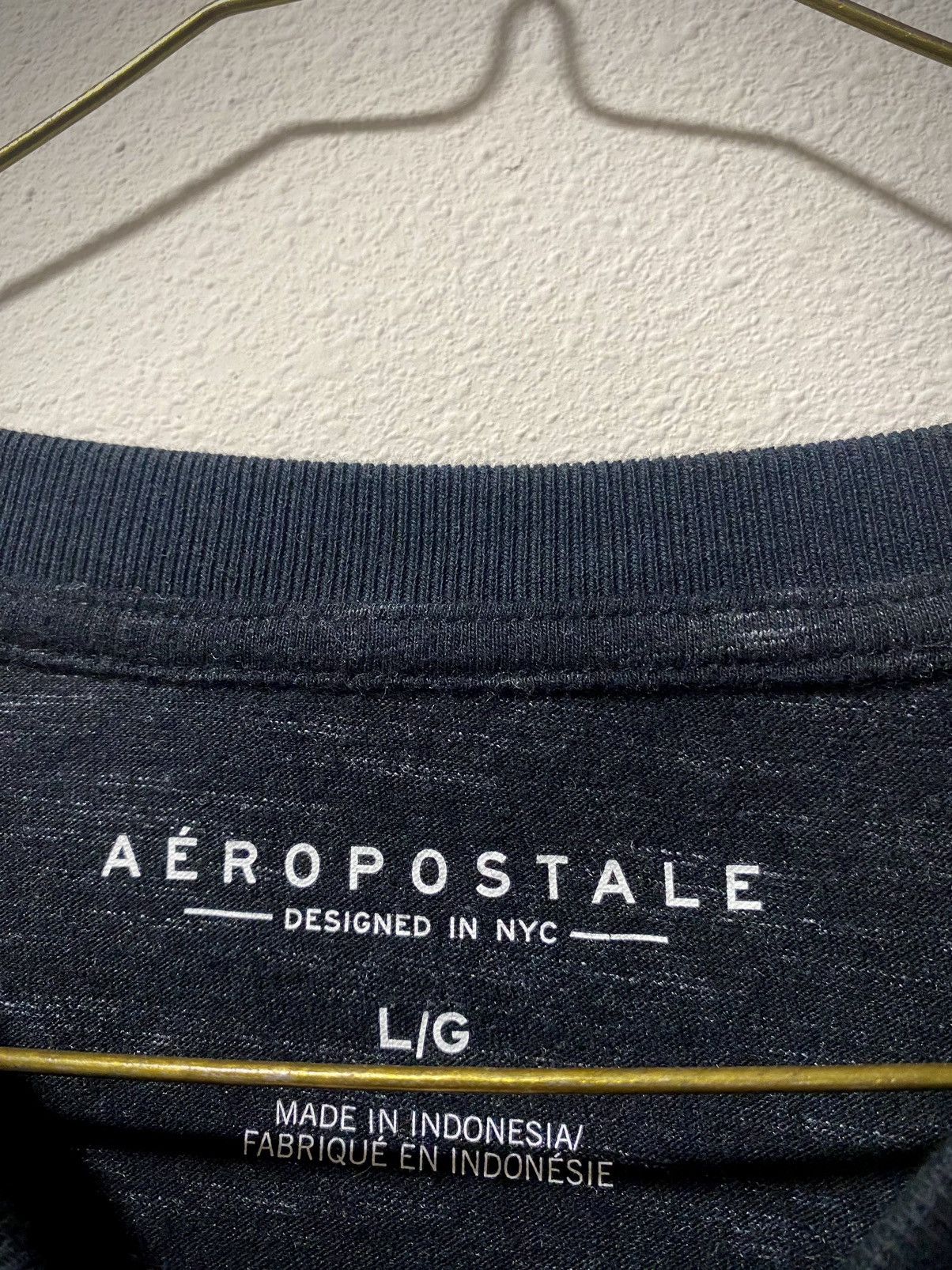 Aeropostale aeropostale designed in nyc longsleeve navy shirt Size US L / EU 52-54 / 3 - 3 Thumbnail