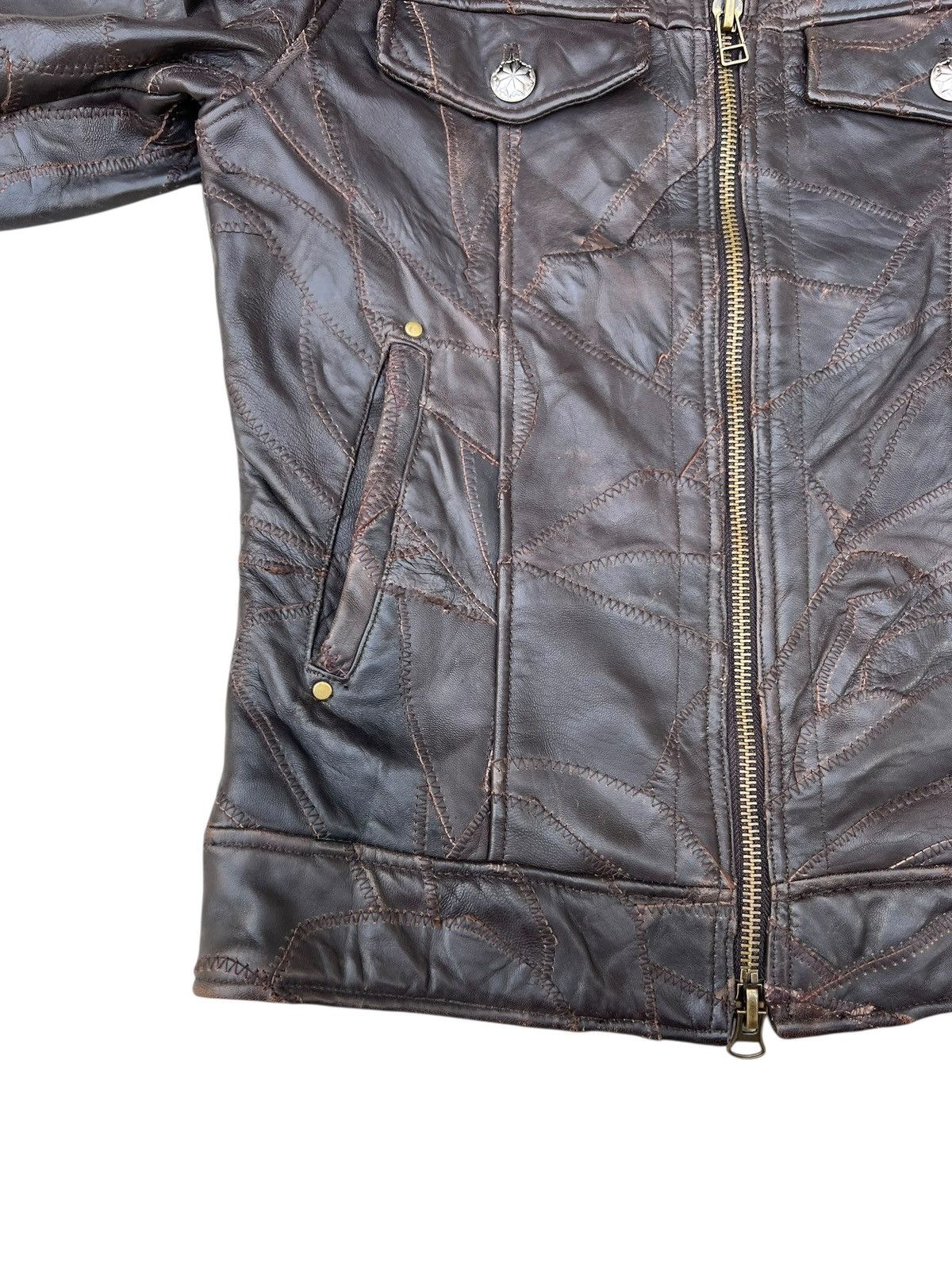 If Six Was Nine Faux Fur Patchwork Sheepskin Leather Jacket All The Way Size US S / EU 44-46 / 1 - 8 Thumbnail