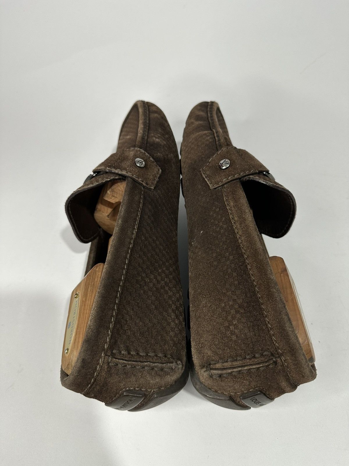 Louis Vuitton Louis Vuitton Monte Carlo Brown Suede Logo Loafers. Size US 8 / EU 41 - 5 Thumbnail