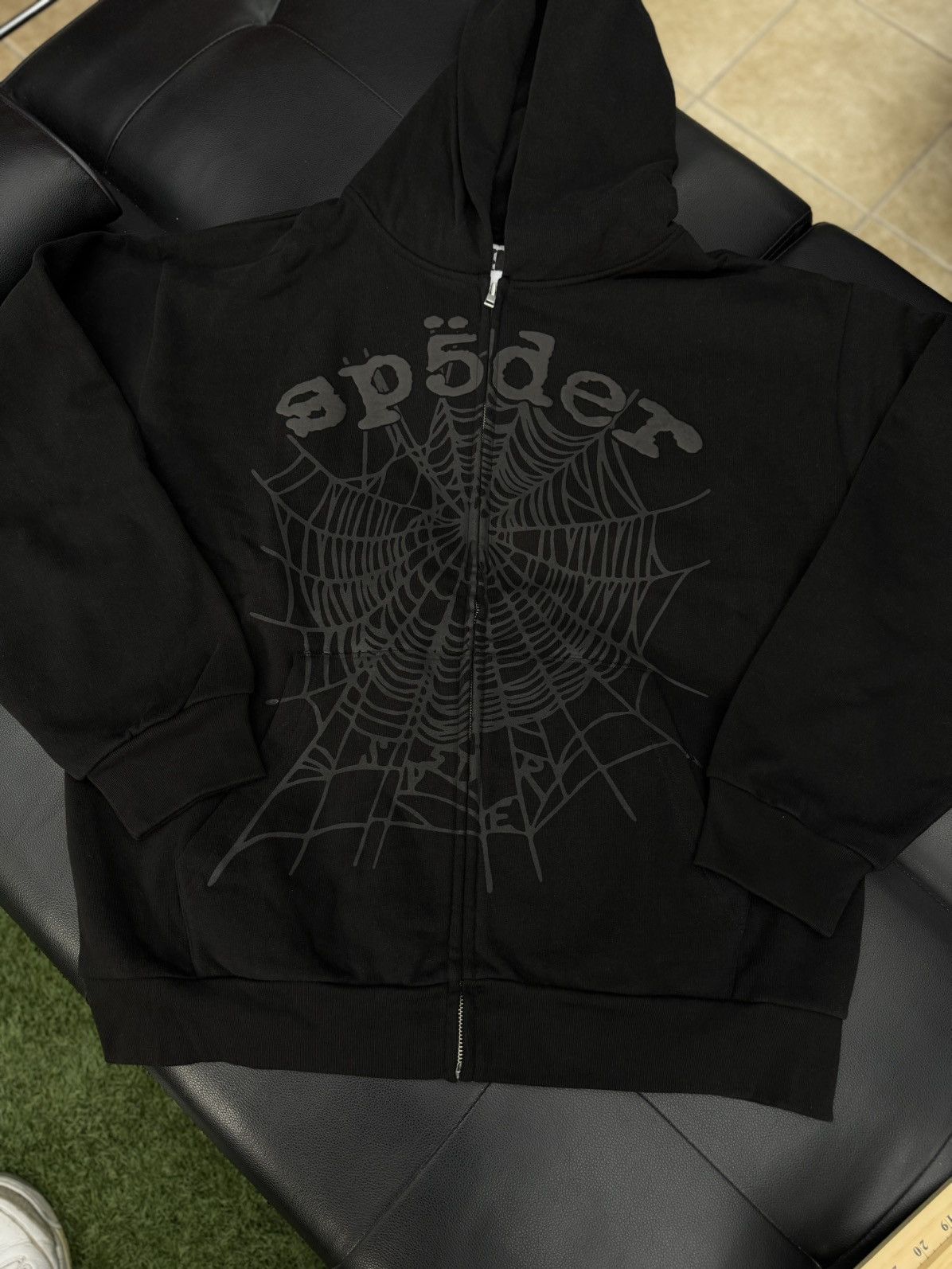 Sp5der Sp5der Worldwide Phantom Black Zip Hoodie Size XL (NEW) Size US XL / EU 56 / 4 - 4 Thumbnail