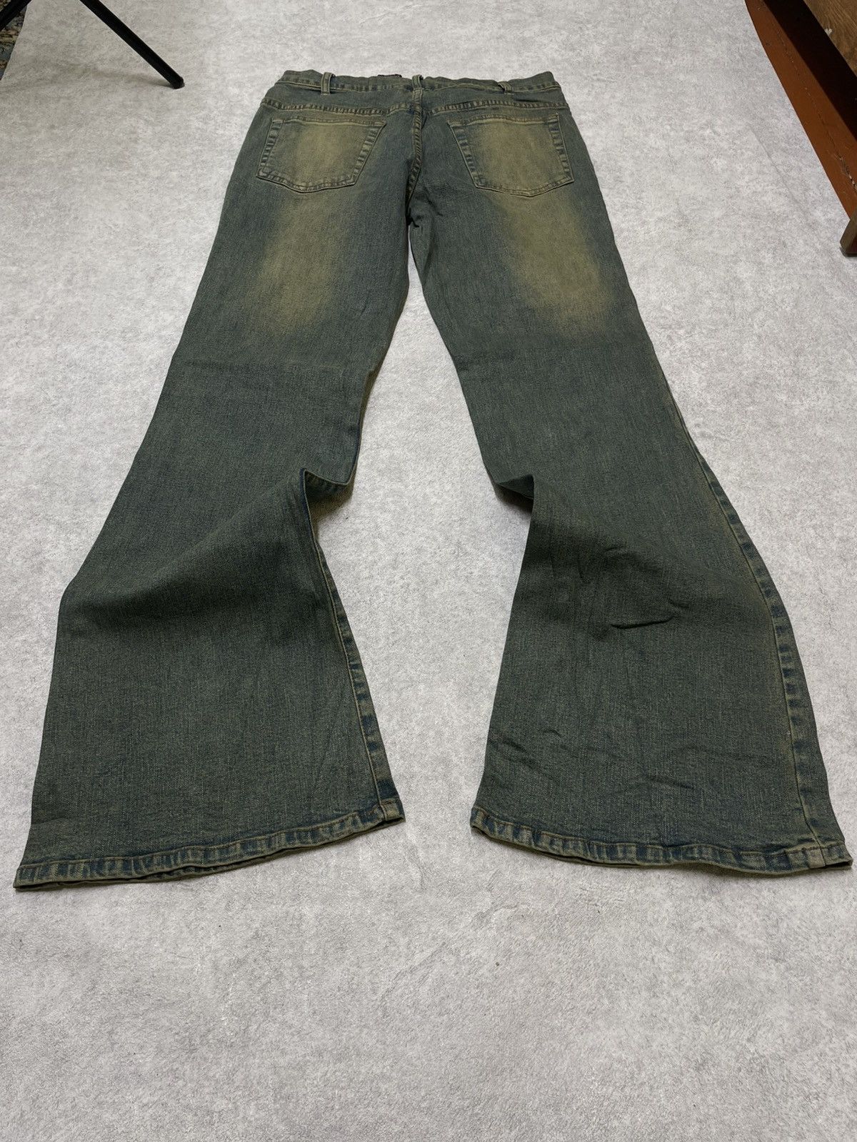 Affliction × If Six Was Nine × Le Grande Bleu (L.G.B.) Flare Ifsixwasnine Vibe Jeans LGB Cut Washed Rockstar Size US 31 - 16 Thumbnail