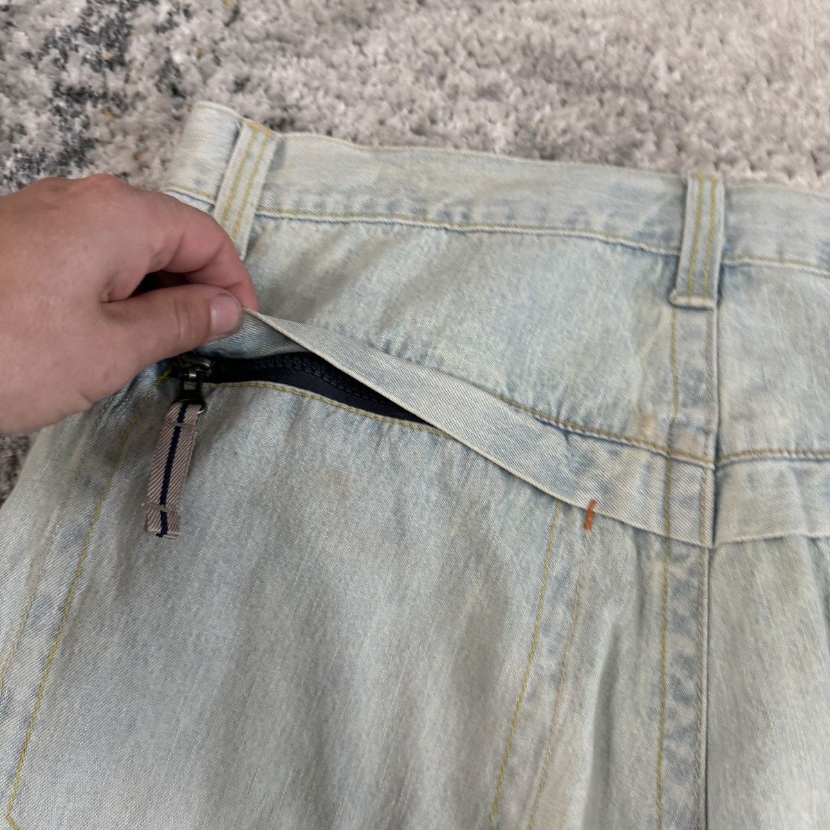 JNCO × Japanese Brand × Vintage Vintage Y2K Royal Blue baggy wide leg light wash JNCO style Size US 38 / EU 54 - 3 Thumbnail
