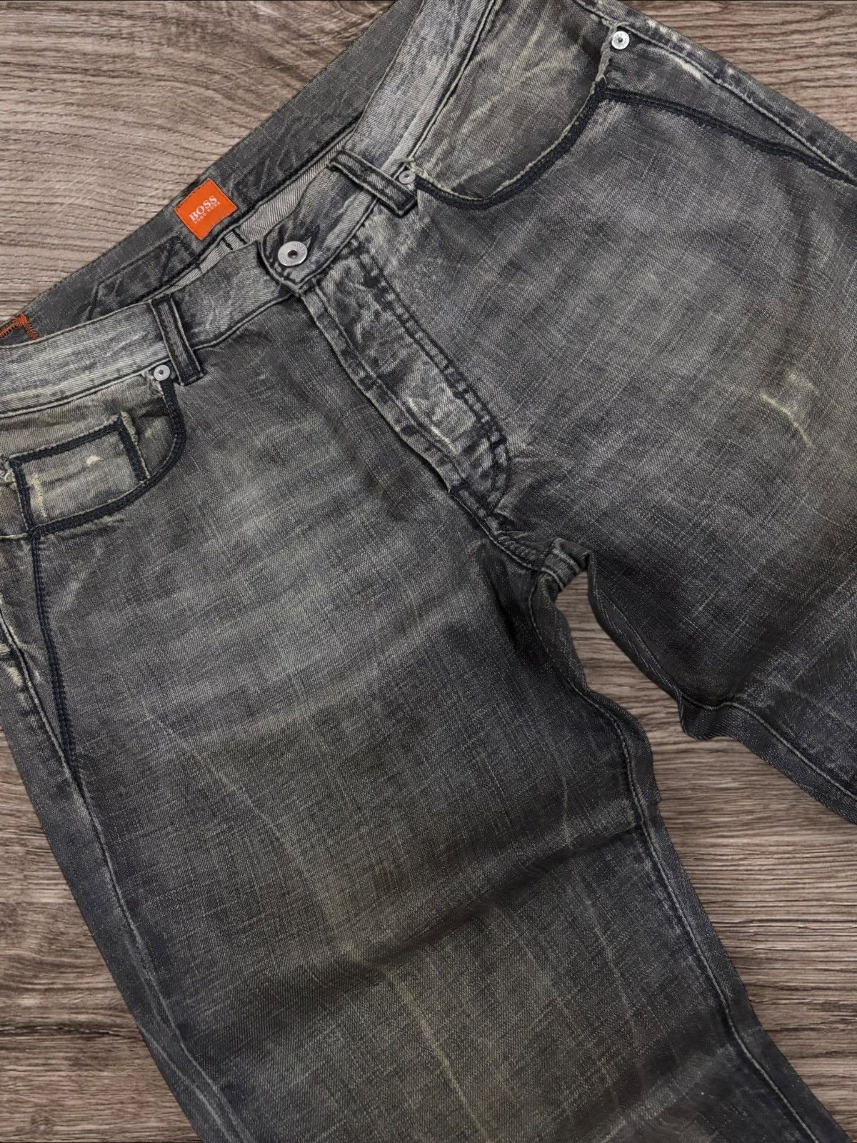 Hugo Boss Vtg BOSS by Hugo Boss Grunge Destroyed Jeans Size US 33 - 4 Thumbnail
