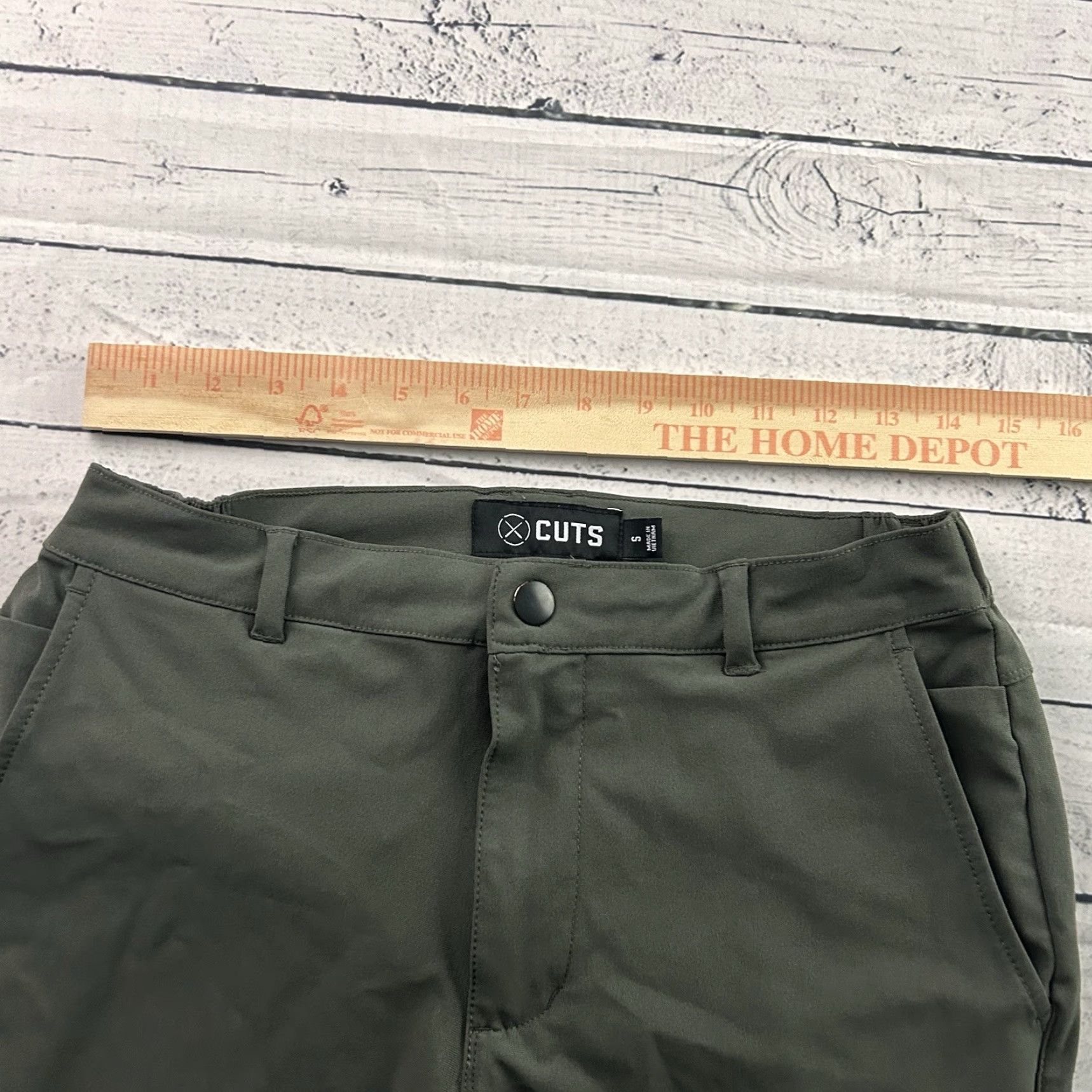 Cuts CUTS Elastic Waist Pants Men S Gray Green 26"Inseam Jogger Casual Bottoms Size US 29 - 3 Thumbnail