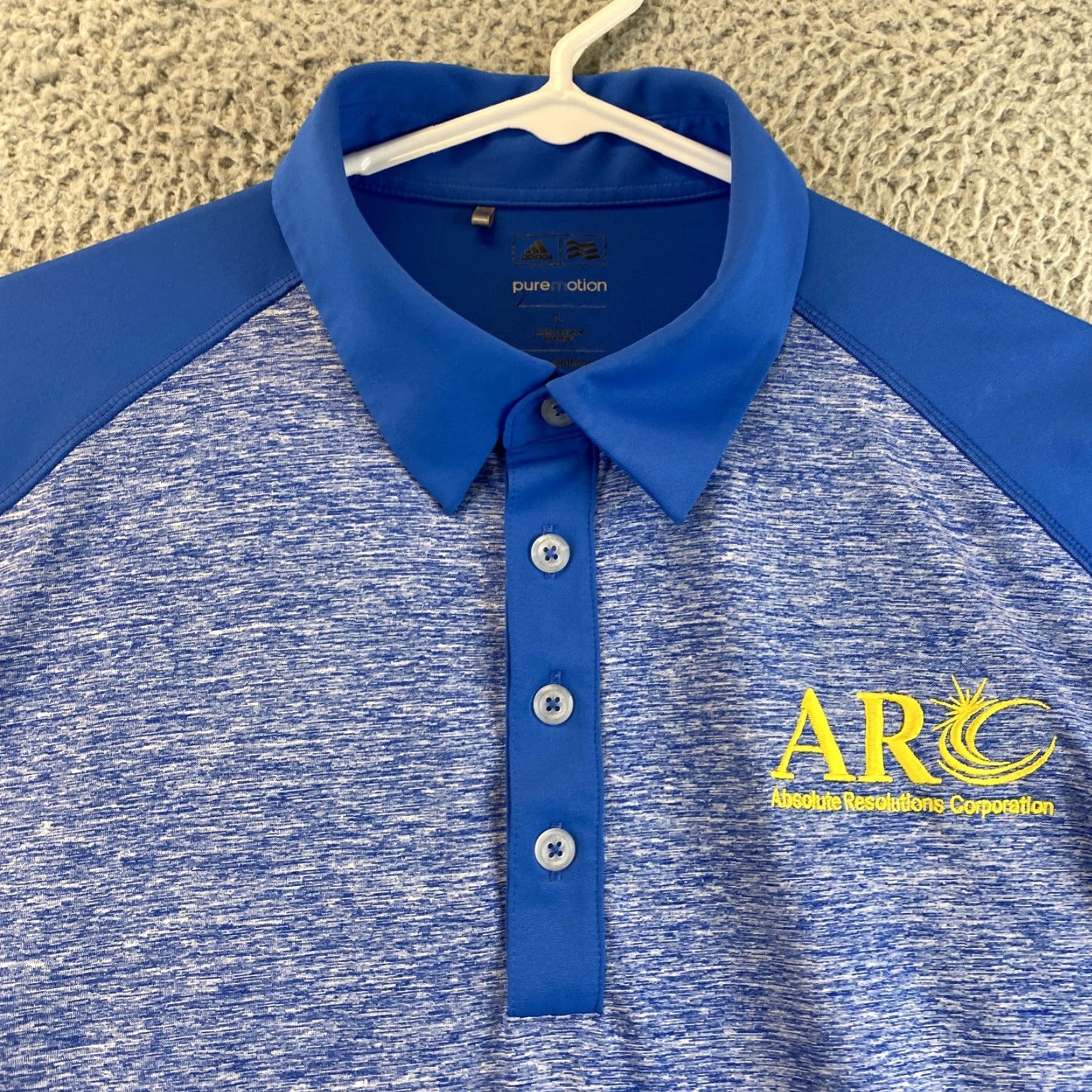 Adidas Adidas Golf Polo Shirt Mens Large Blue Short Sleeve Polo 80-56 Athletic Regular Golfing Size US L / EU 52-54 / 3 - 4 Thumbnail