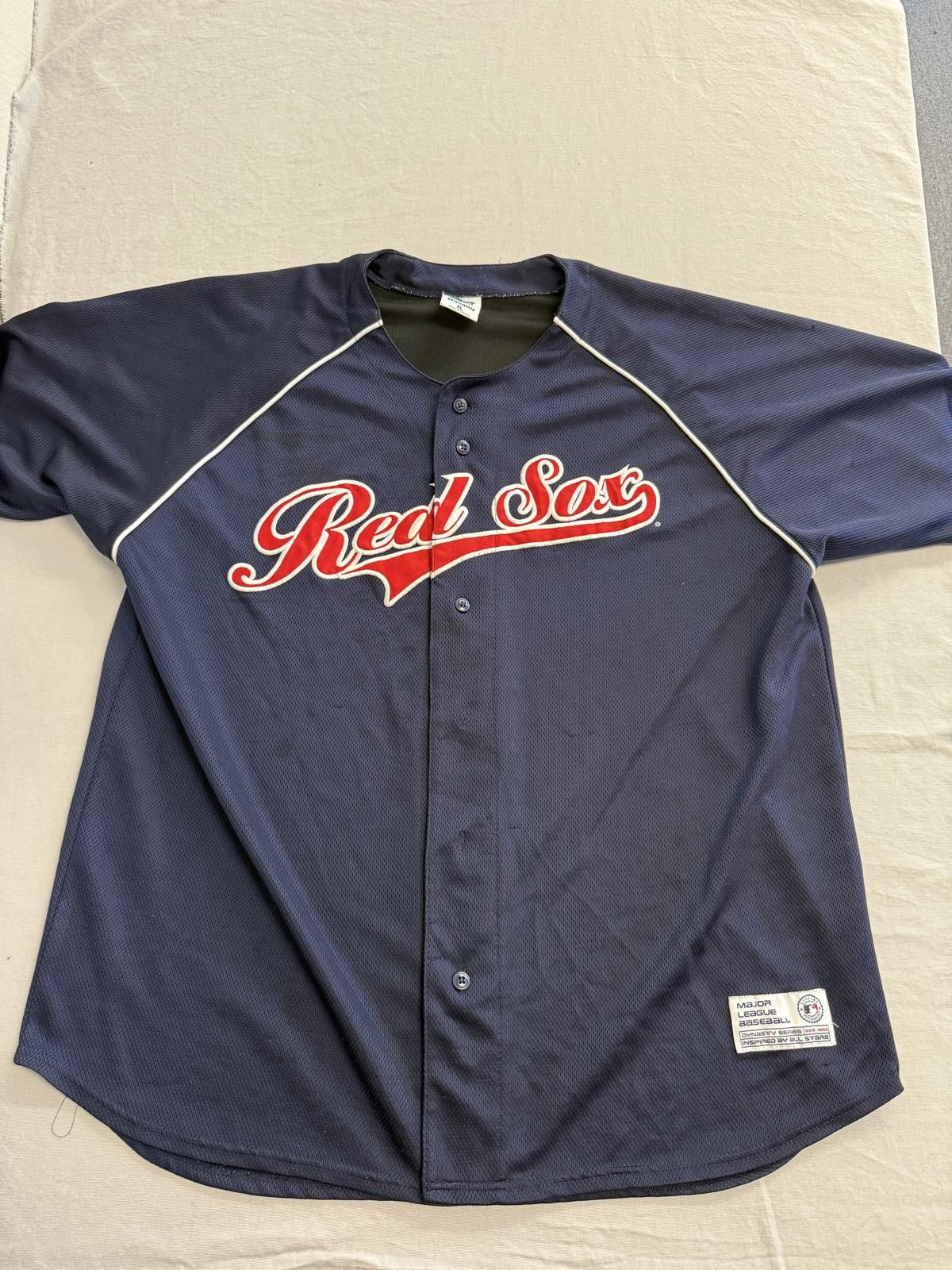 Designer VTG Red Sox Jersey Navy Blue Dynasty 90s XL Size US XL / EU 56 / 4 - 1 Thumbnail