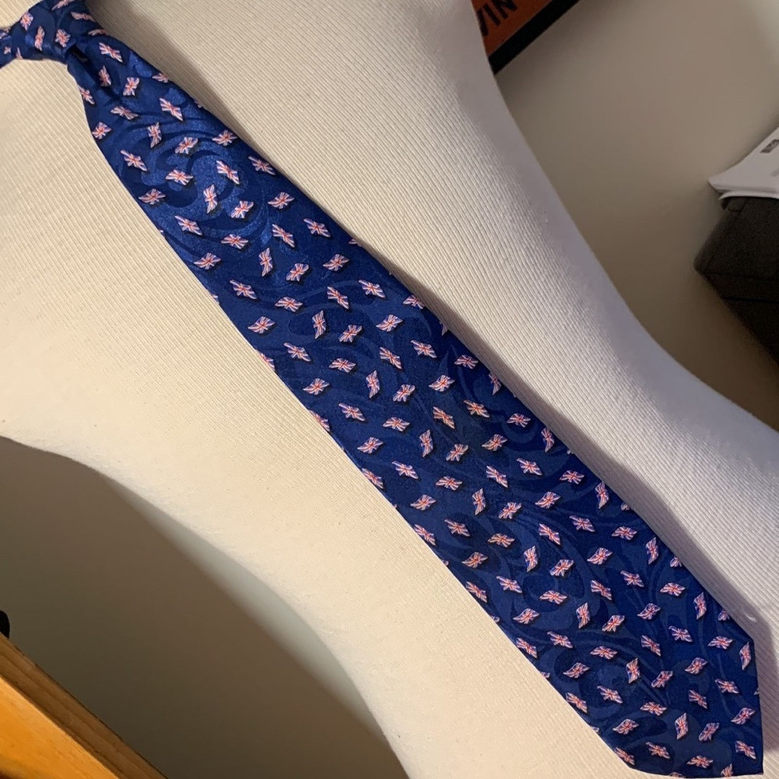 Vintage Union Jack English British flags necktie Size ONE SIZE - 4 Thumbnail