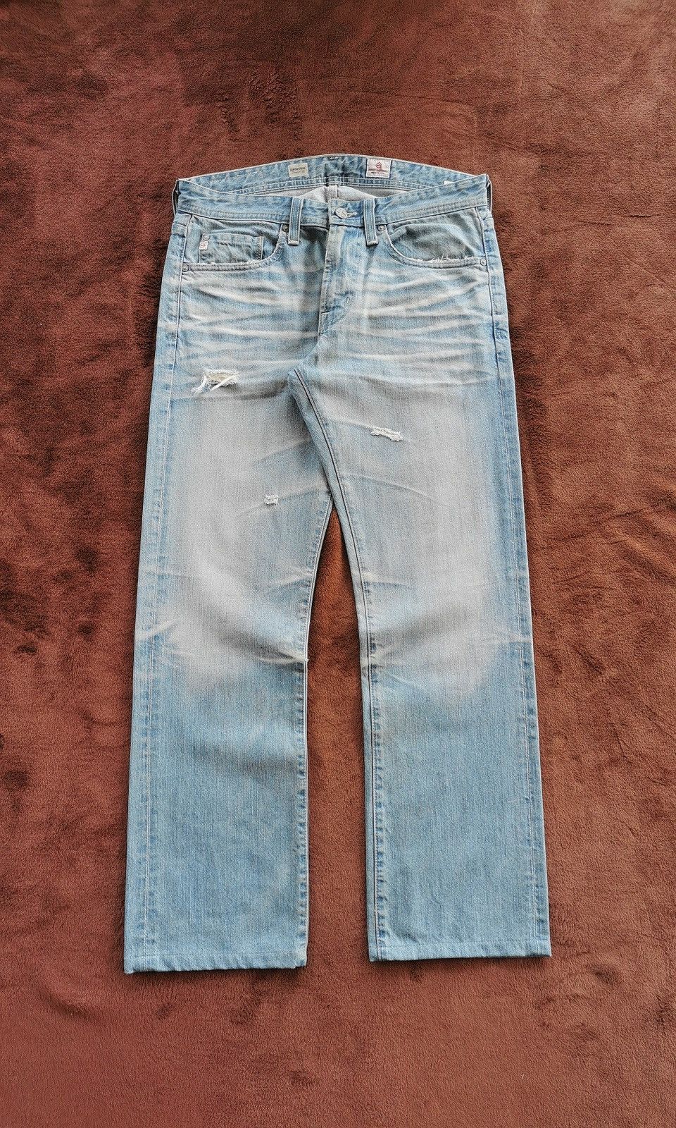 AG Adriano Goldschmied Adriano Goldschmied Tambourine Straight Leg Jeans Size US 32 / EU 48 - 1 Thumbnail