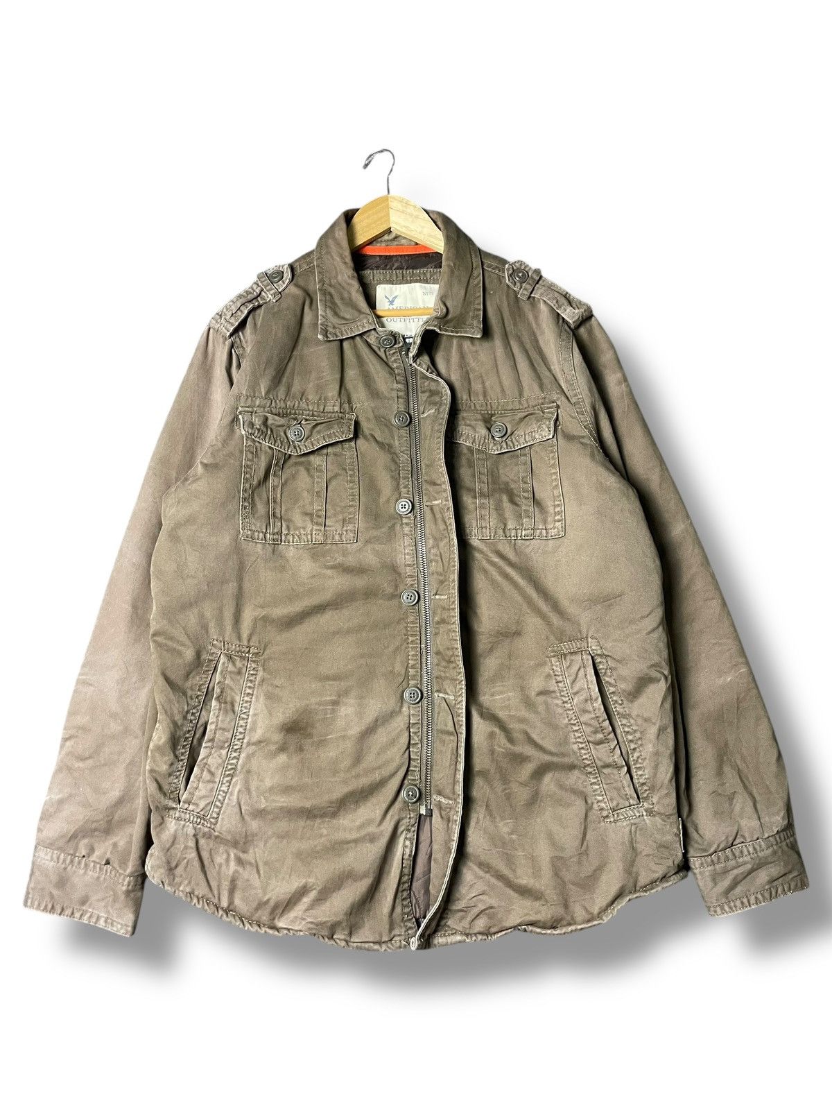 American Eagle Outfitters × Japanese Brand × Vintage American Eagle Outfitters Multi-pocket Jacket (84) Size US XL / EU 56 / 4 - 1 Thumbnail