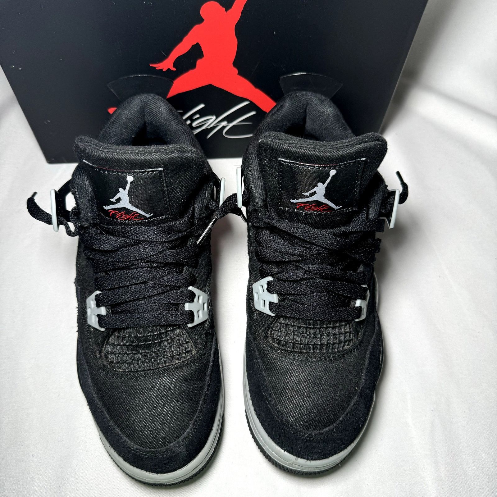Jordan Brand × Nike Size 5 - Air Jordan 4 Retro SE GS Black Canvas Men's Shoes Size US 5 / EU 37 - 4 Thumbnail
