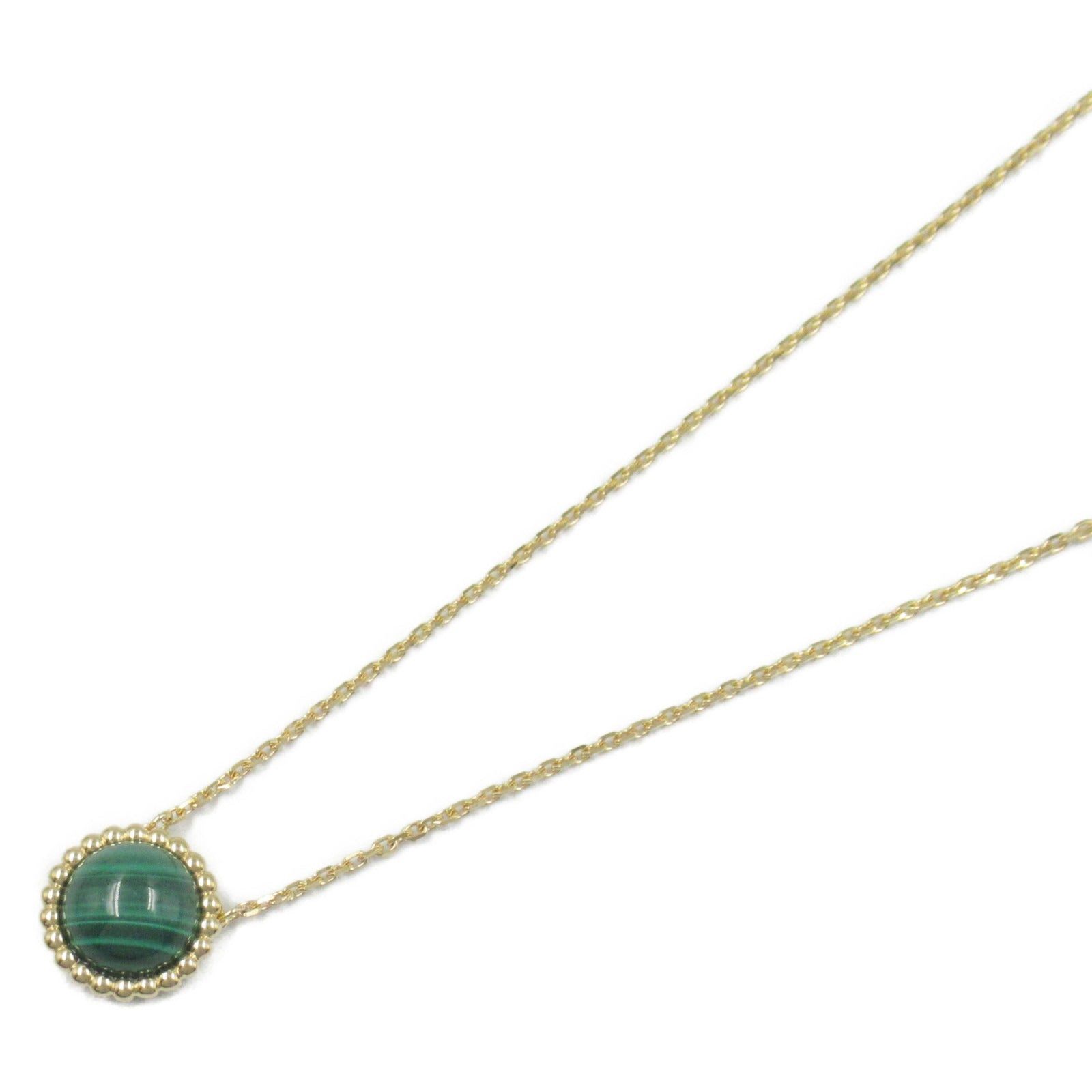 Van Cleef Arpels Perlée Kurul Necklace Malachite K18 (Yellow Gold) Green