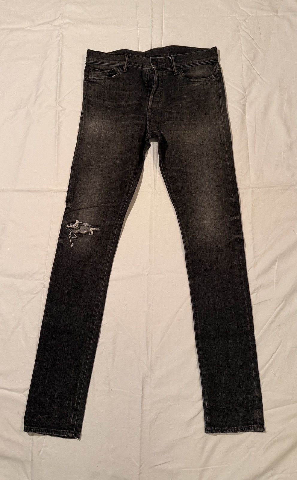 John Elliott Washed Black Cast 2 Denim Size US 30 / EU 46 - 1 Thumbnail