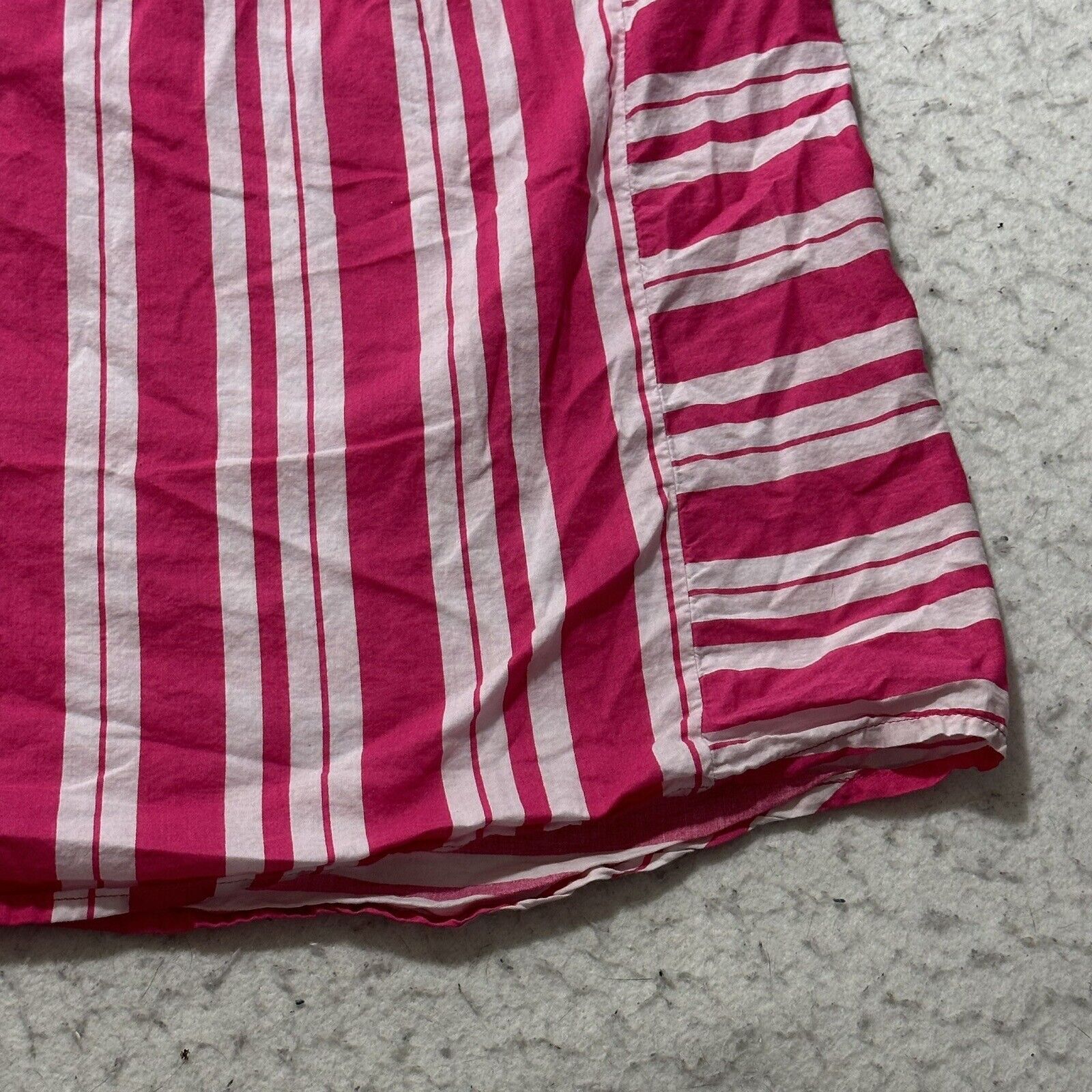 Other Woman Within 1X Sleeveless Pink Stripe Blouse Button Top Size XL / US 12-14 / IT 48-50 - 2 Thumbnail