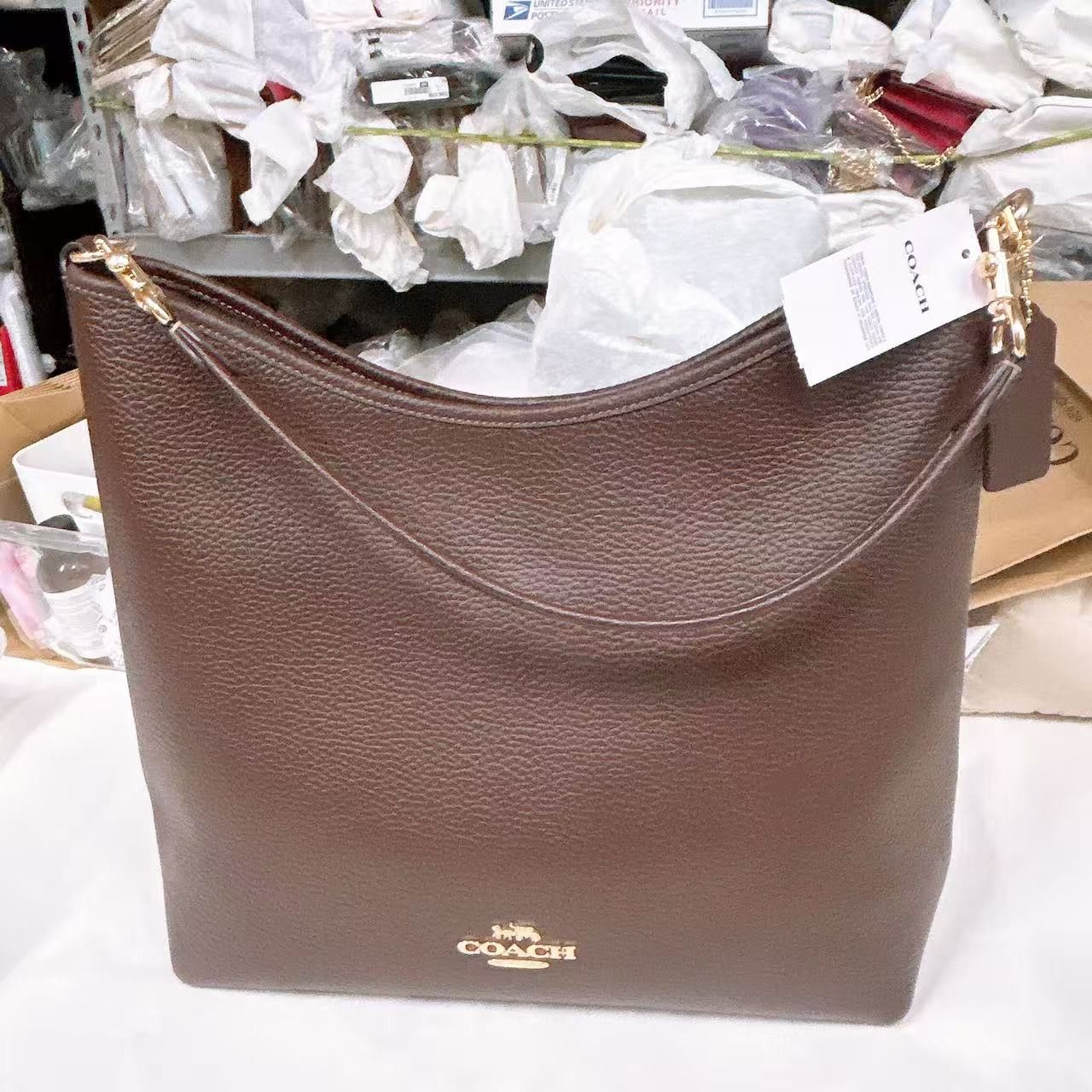 Coach NWT Coach Laurel Large Shoulder Bag CY684 Gold/ maple Size ONE SIZE - 3 Thumbnail