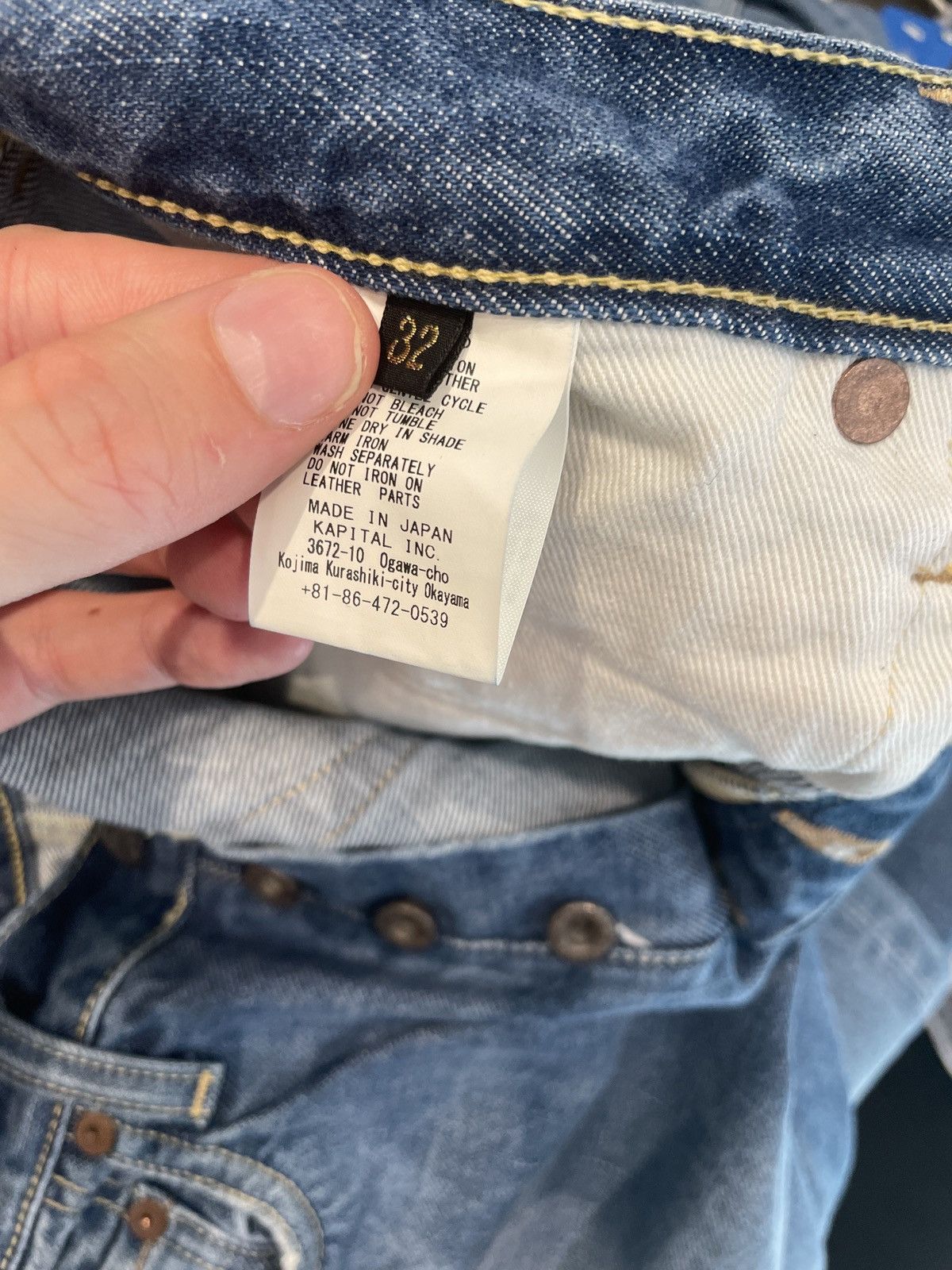 Kapital Kapital 14 Oz Cisco Plain Jeans Size US 32 / EU 48 - 4 Thumbnail