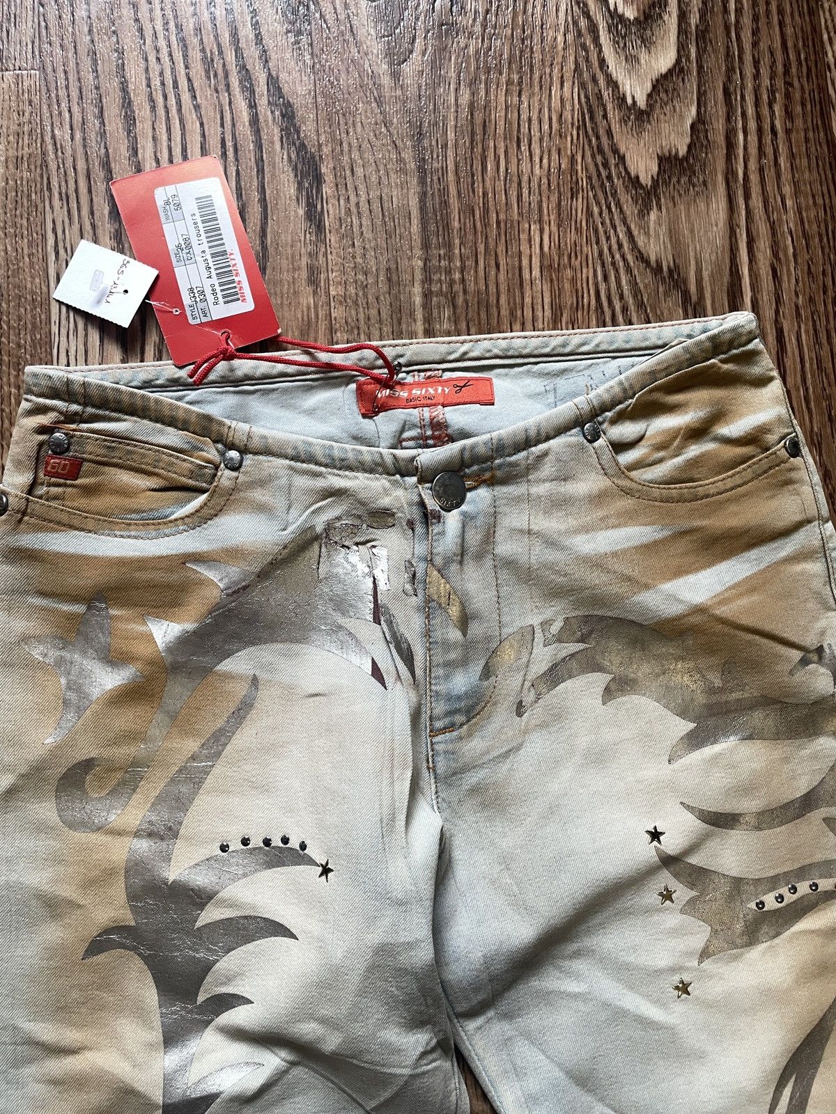 Hysteric Glamour VTG Miss Sixty Y2K Hysteric Glamour style flared Wide Pants Size 25" / US 0 / IT 36 - 5 Thumbnail
