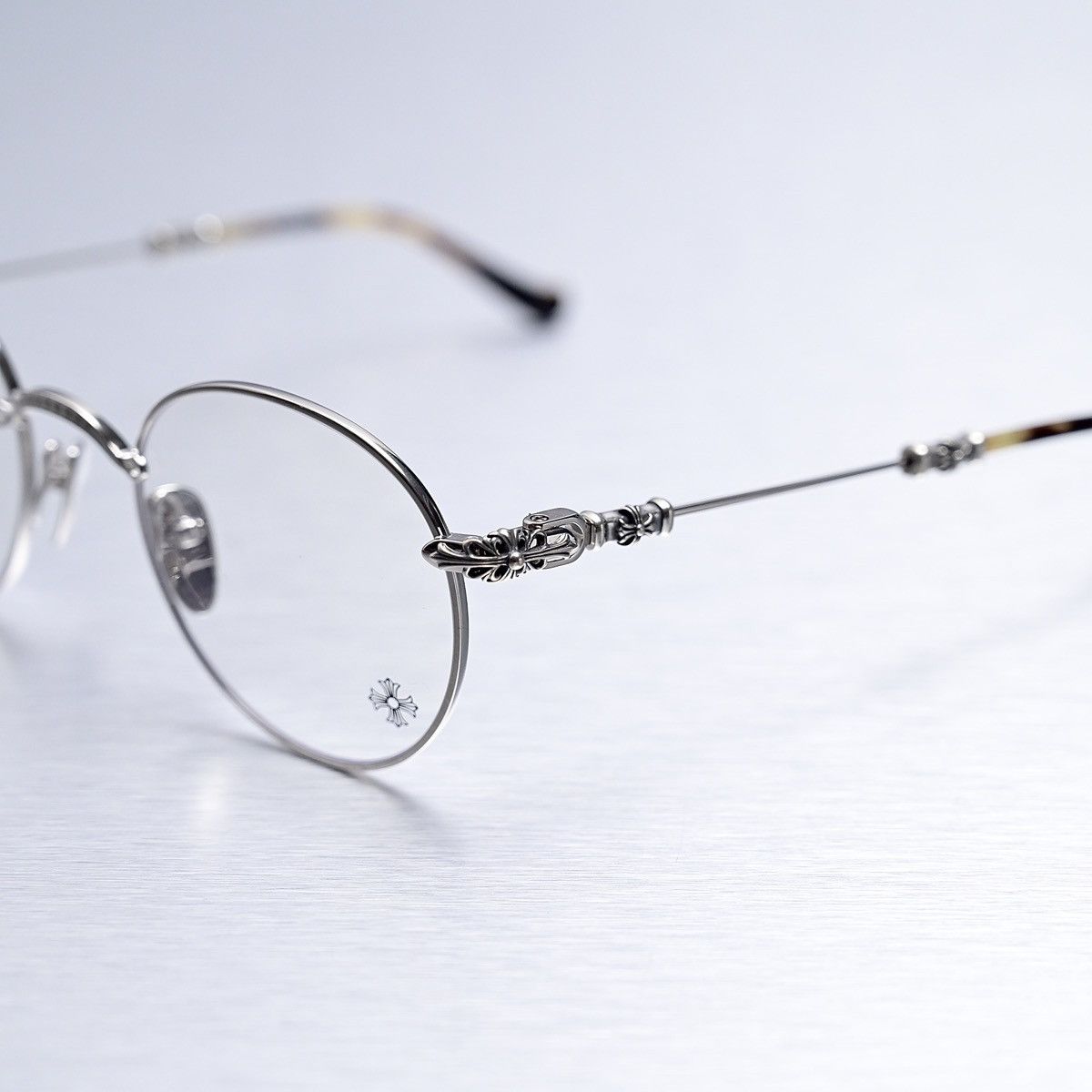 Chrome Hearts CHROME HEARTS BUBBA - A SHINY SILVER - PLASTIC GLASSES Size ONE SIZE - 3 Thumbnail